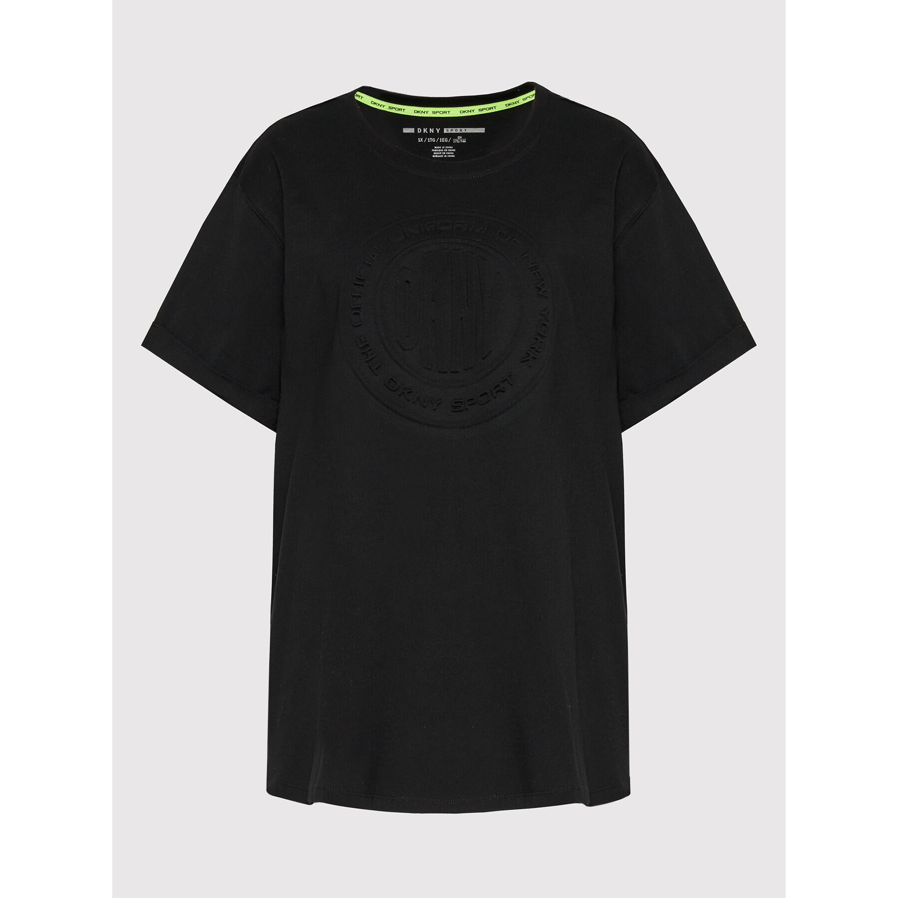 DKNY Sport Тишърт DPPT8430 Черен Regular Fit - Pepit.bg