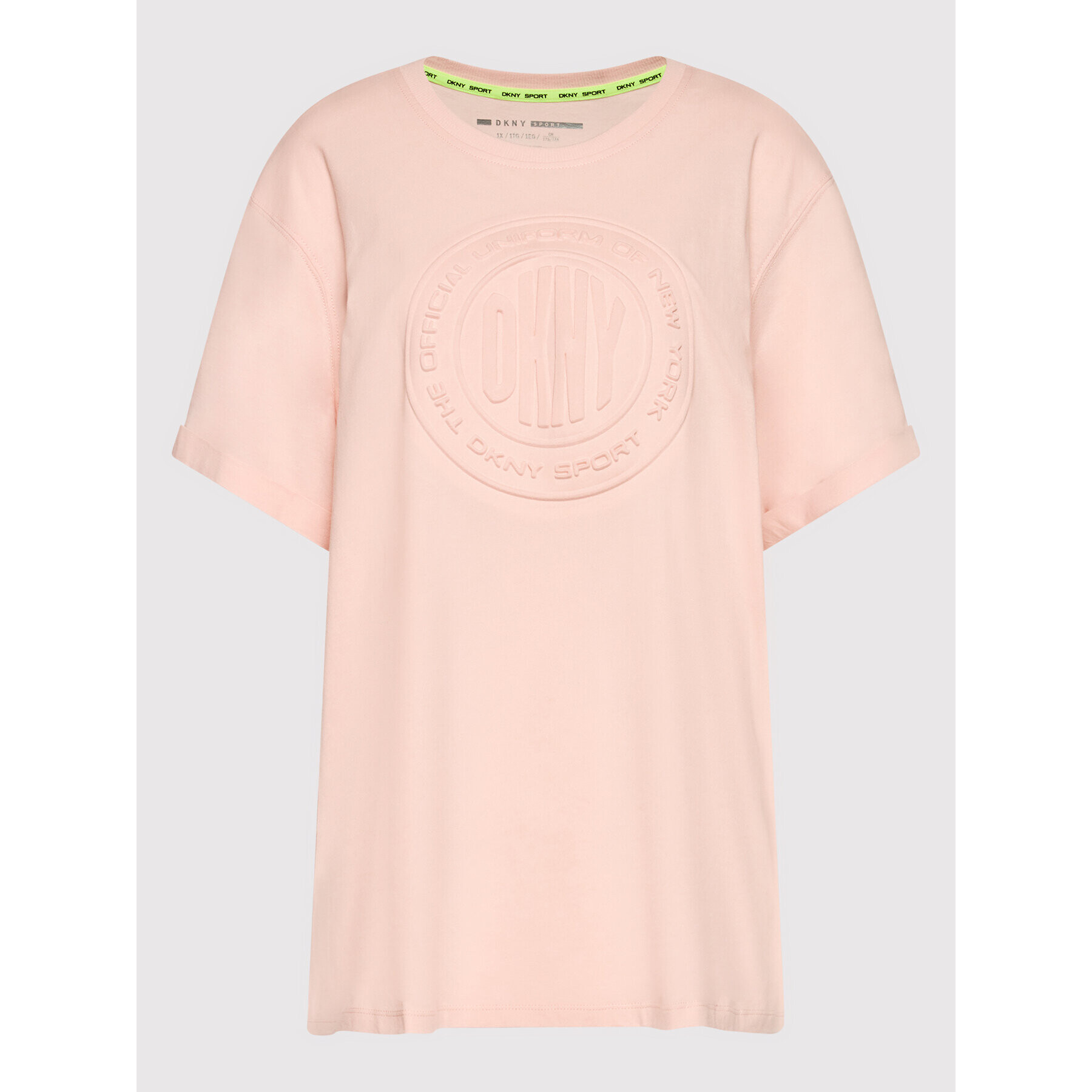 DKNY Sport Тишърт DPPT8430 Розов Regular Fit - Pepit.bg