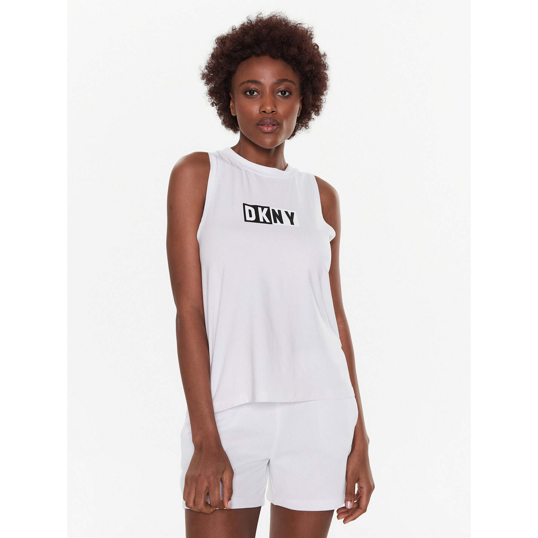 DKNY Sport топ DP2T5892 Бял Classic Fit - Pepit.bg