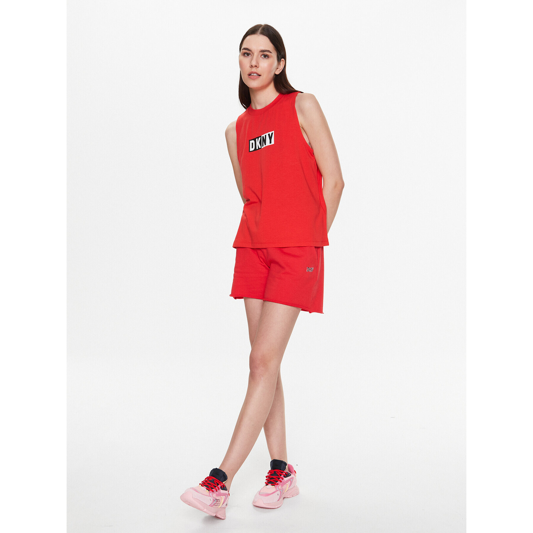 DKNY Sport топ DP2T5892 Червен Classic Fit - Pepit.bg
