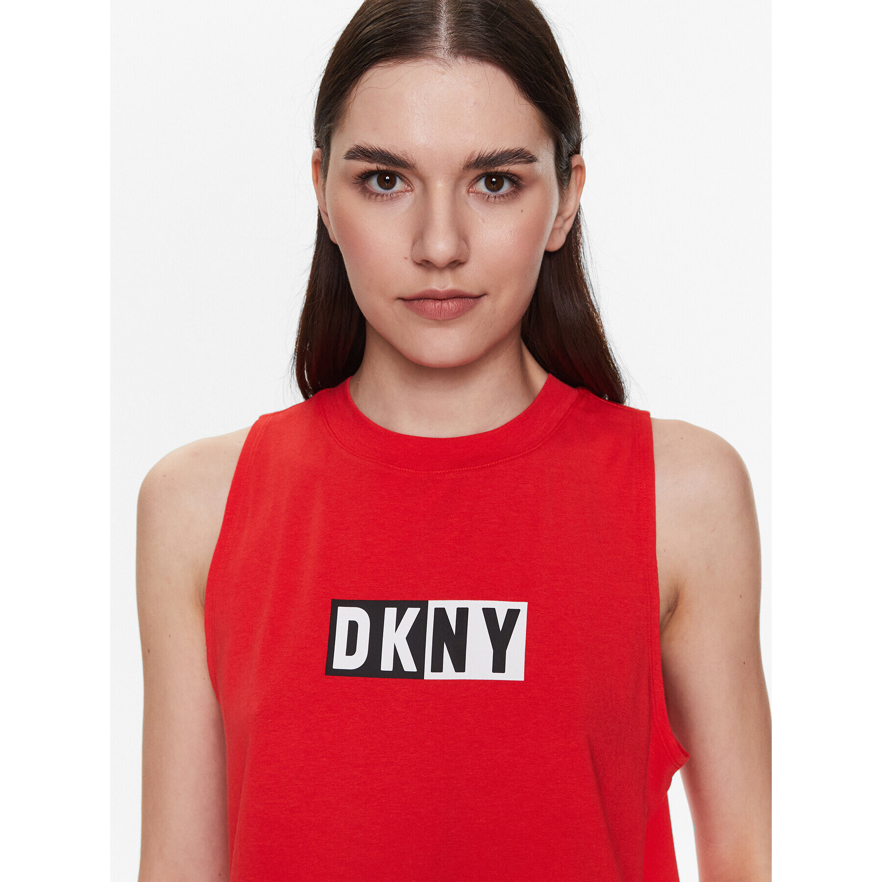 DKNY Sport топ DP2T5892 Червен Classic Fit - Pepit.bg
