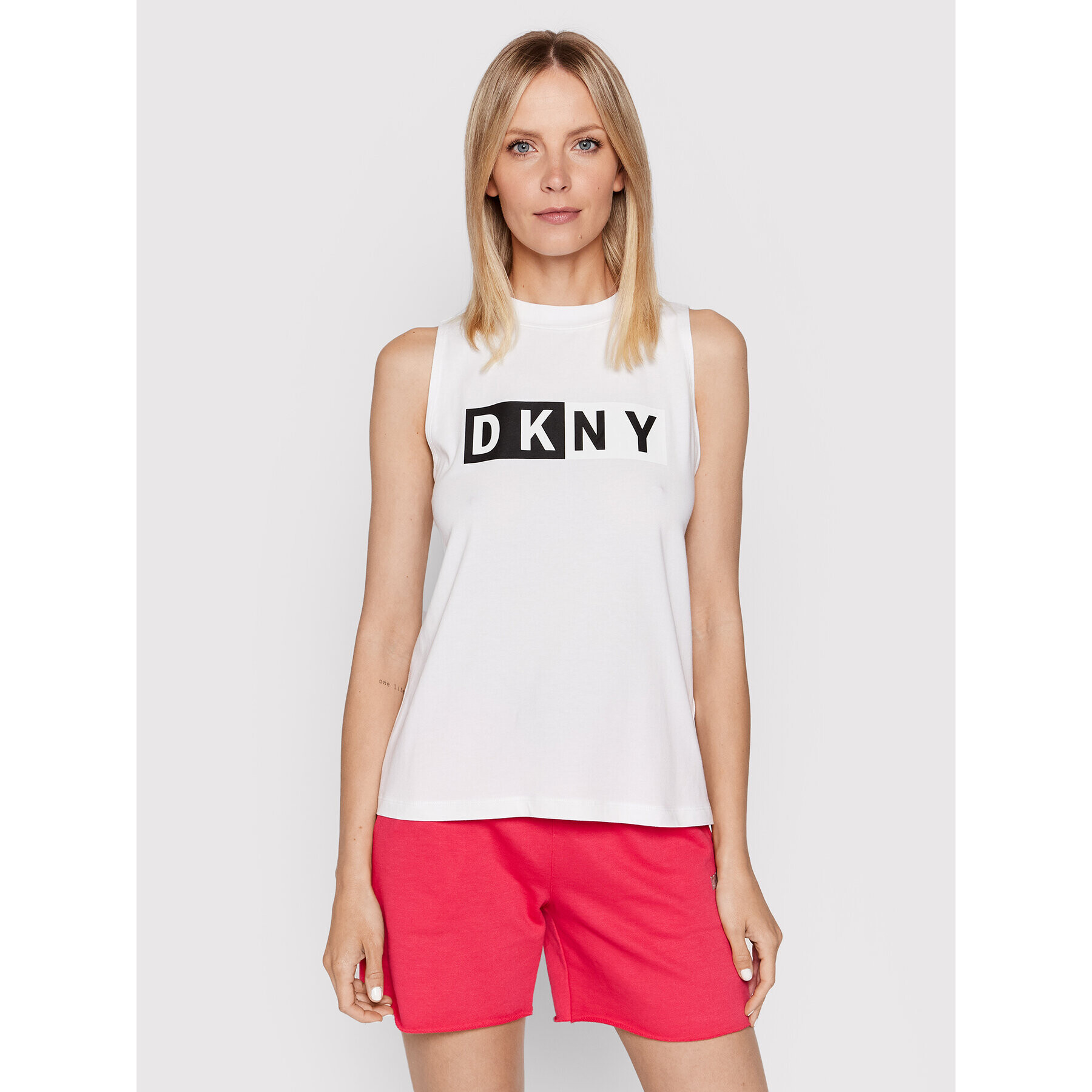 DKNY Sport топ DP8T5892 Бял Regular Fit - Pepit.bg