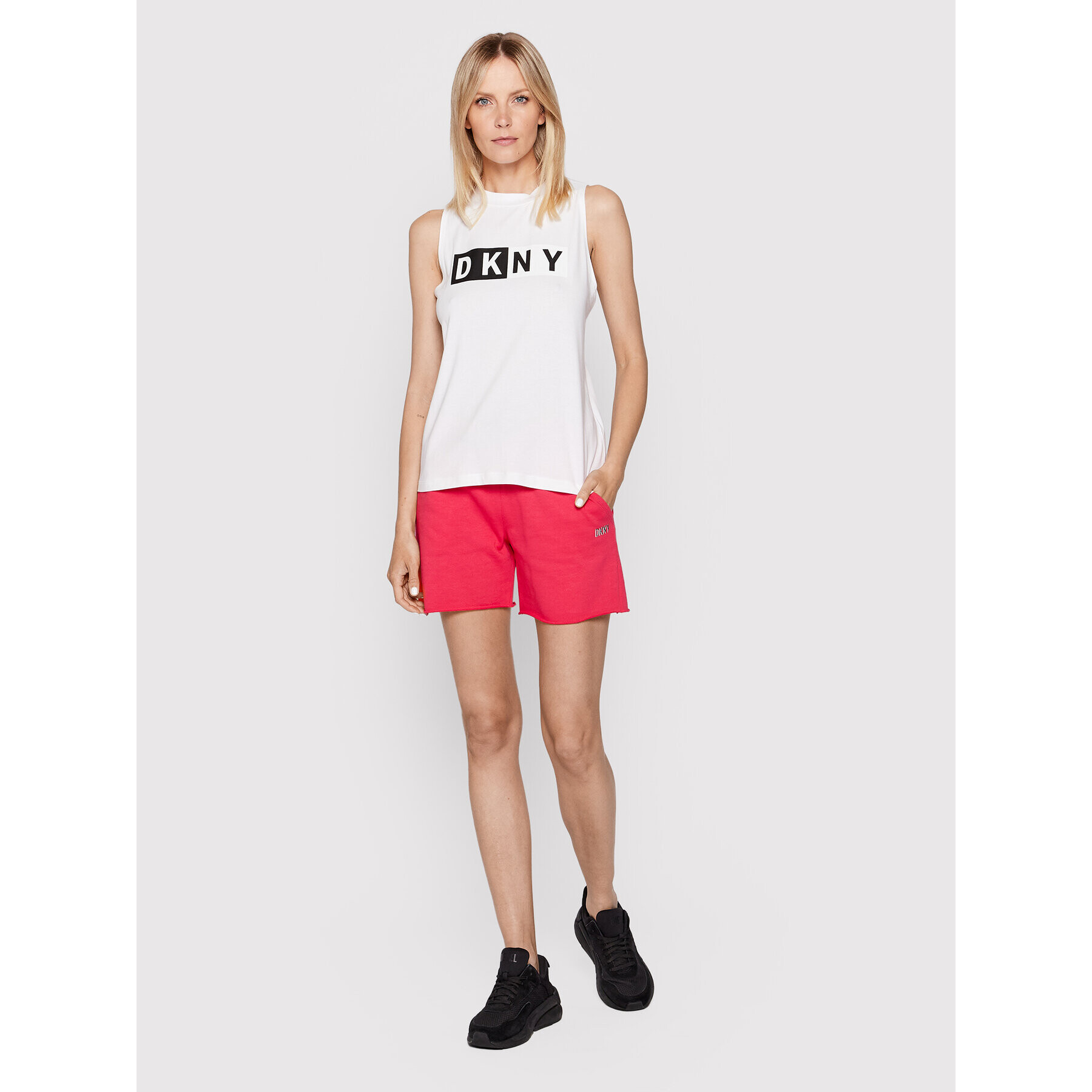 DKNY Sport топ DP8T5892 Бял Regular Fit - Pepit.bg