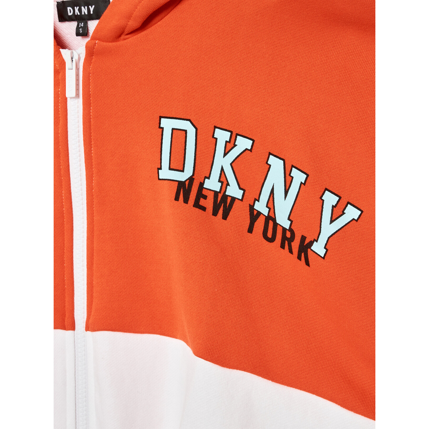 DKNY Суитшърт D35S15 M Бял Regular Fit - Pepit.bg