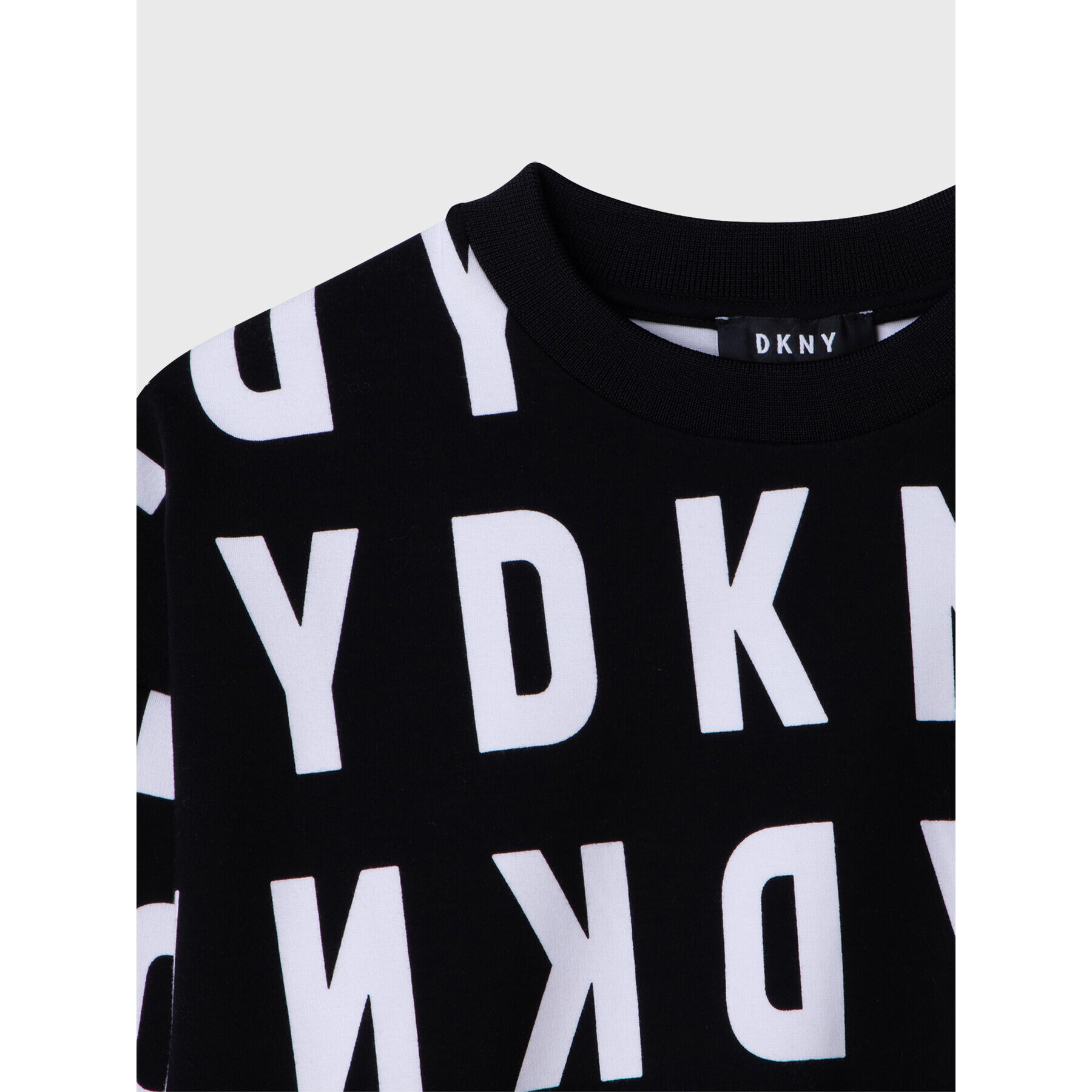 DKNY Суитшърт D35S50 M Черен Boxy Fit - Pepit.bg