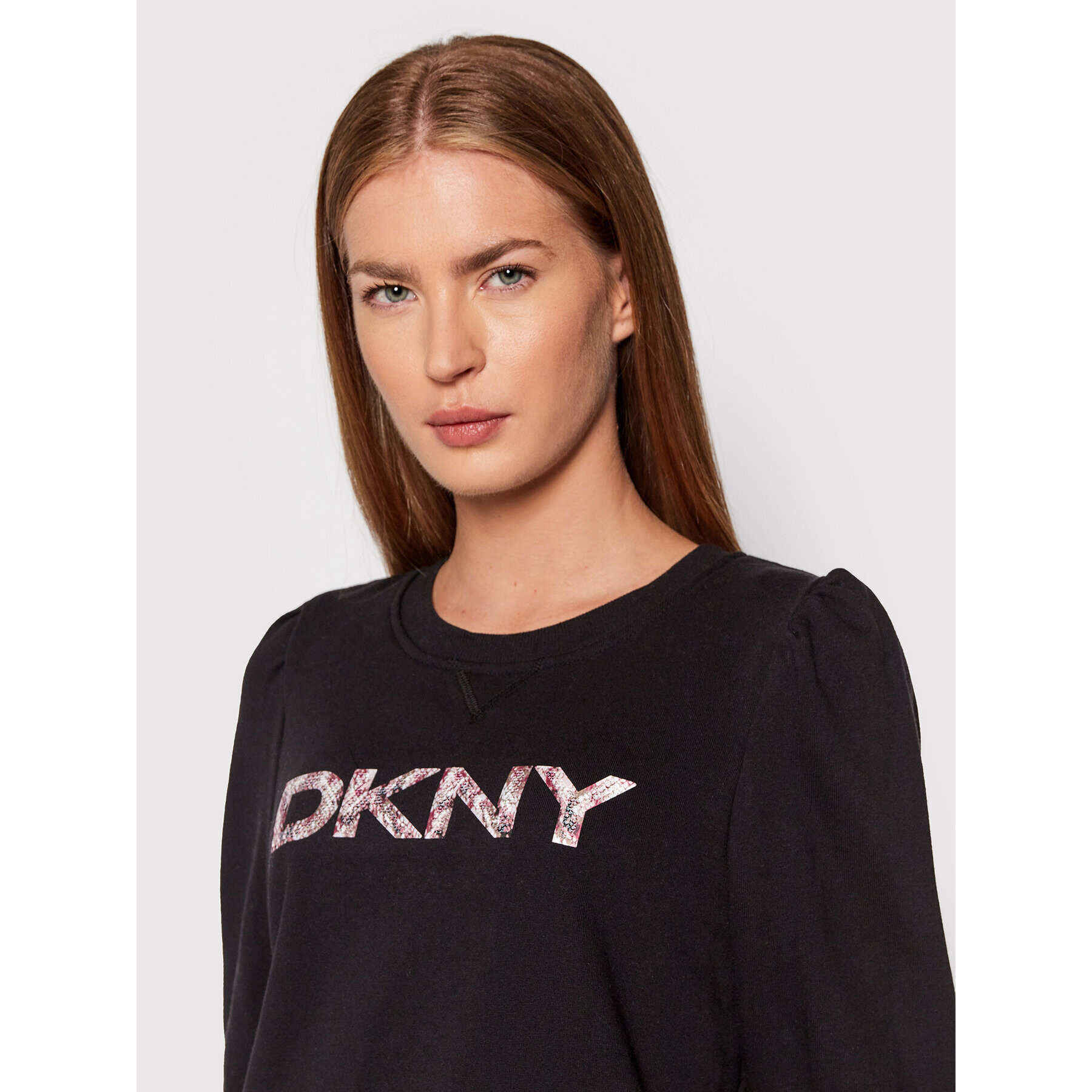 DKNY Суитшърт P1GQSJ34 Черен Regular Fit - Pepit.bg