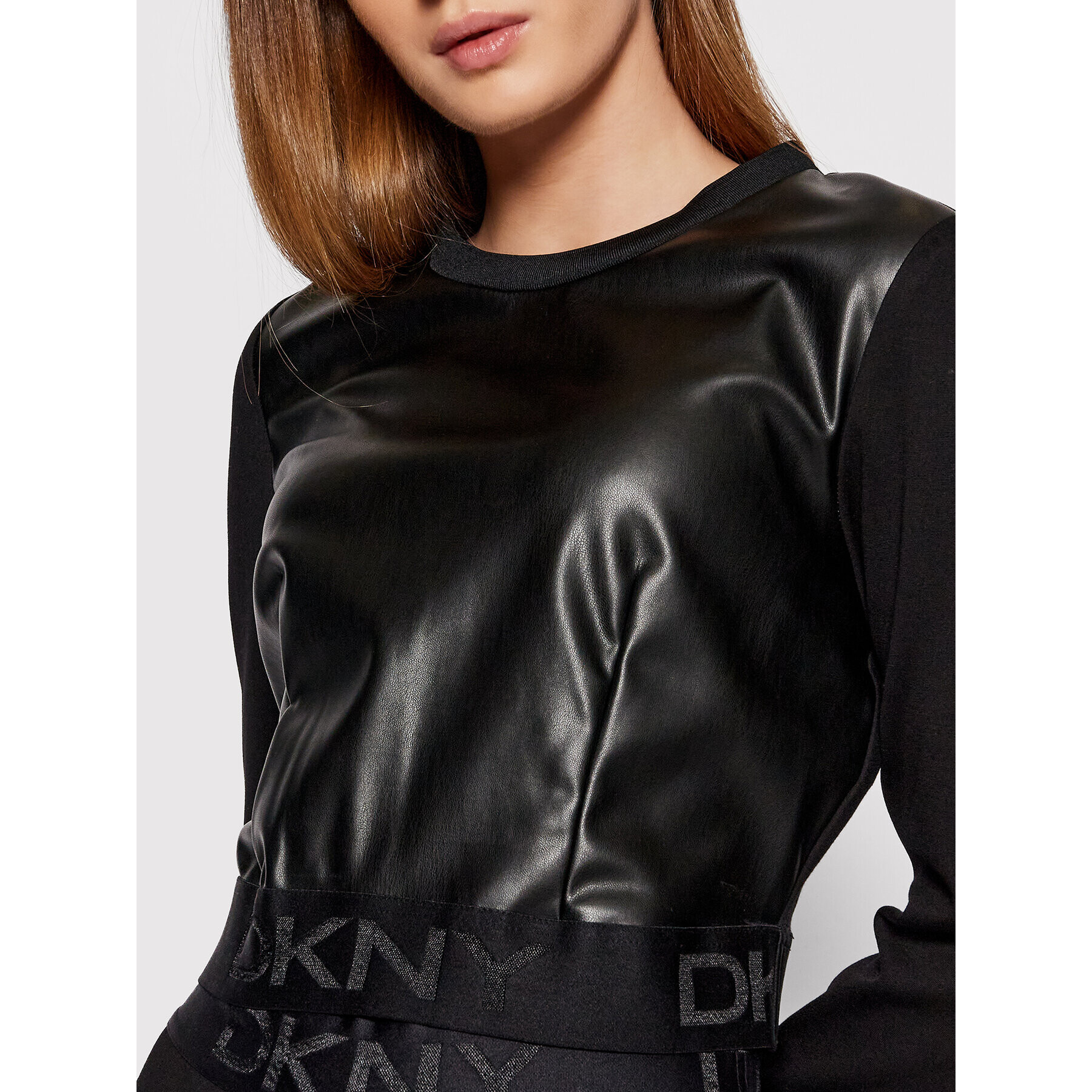 DKNY Суитшърт P1JA0KBU Черен Regular Fit - Pepit.bg