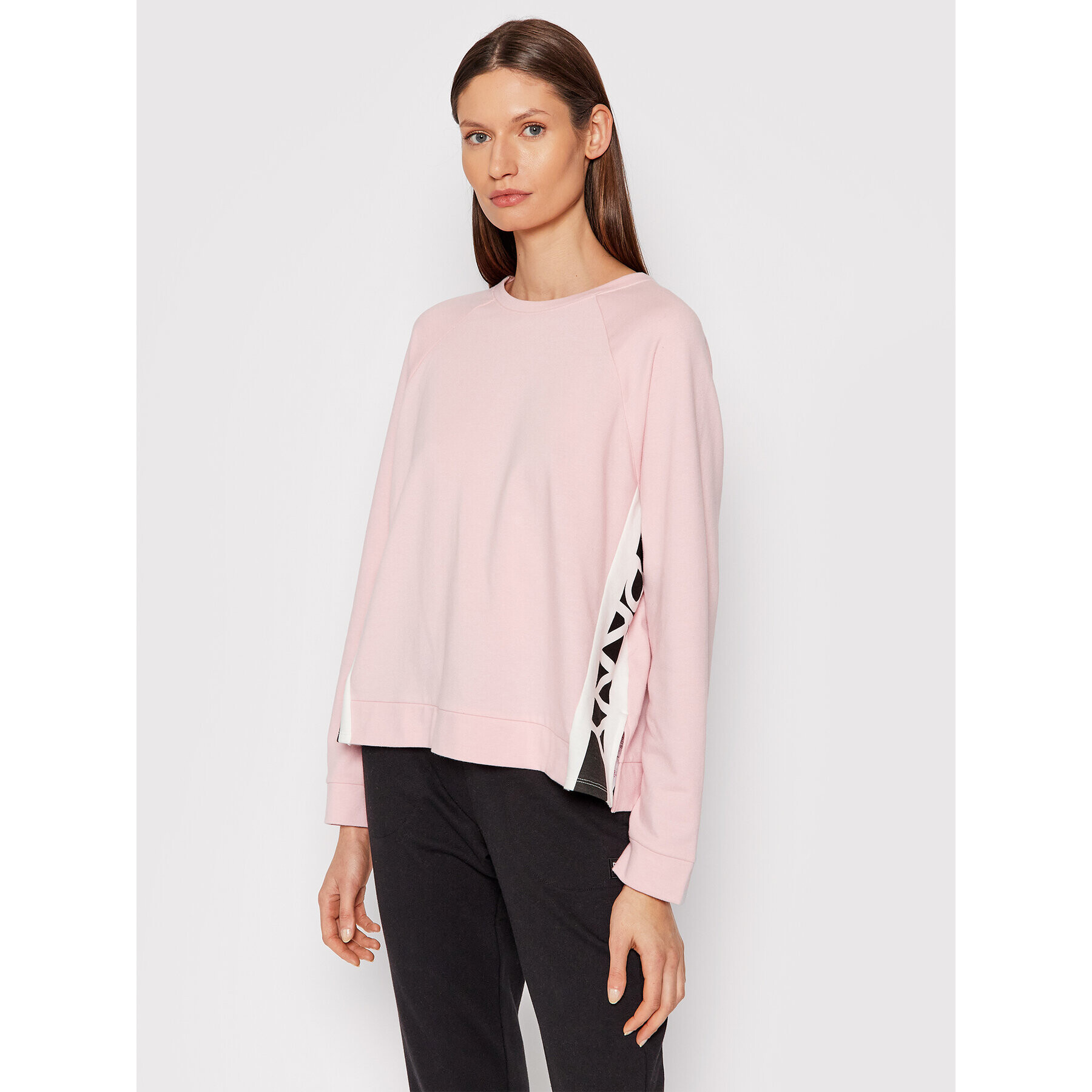 DKNY Суитшърт YI2422484 Розов Relaxed Fit - Pepit.bg