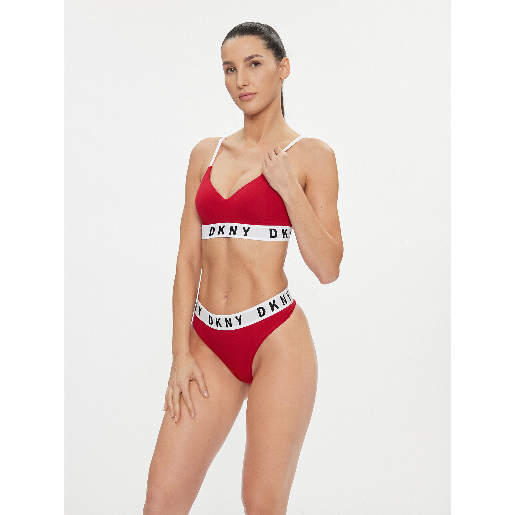 DKNY Сутиен push-up DK4518 Червен - Pepit.bg