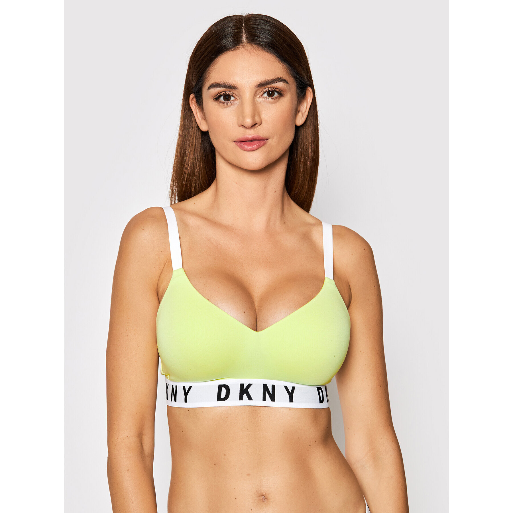 DKNY Сутиен push-up DK4518 Жълт - Pepit.bg