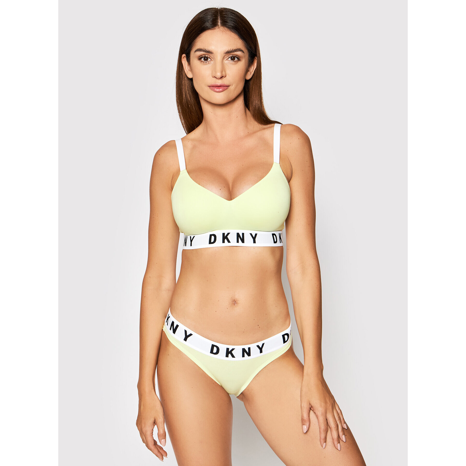 DKNY Сутиен push-up DK4518 Жълт - Pepit.bg