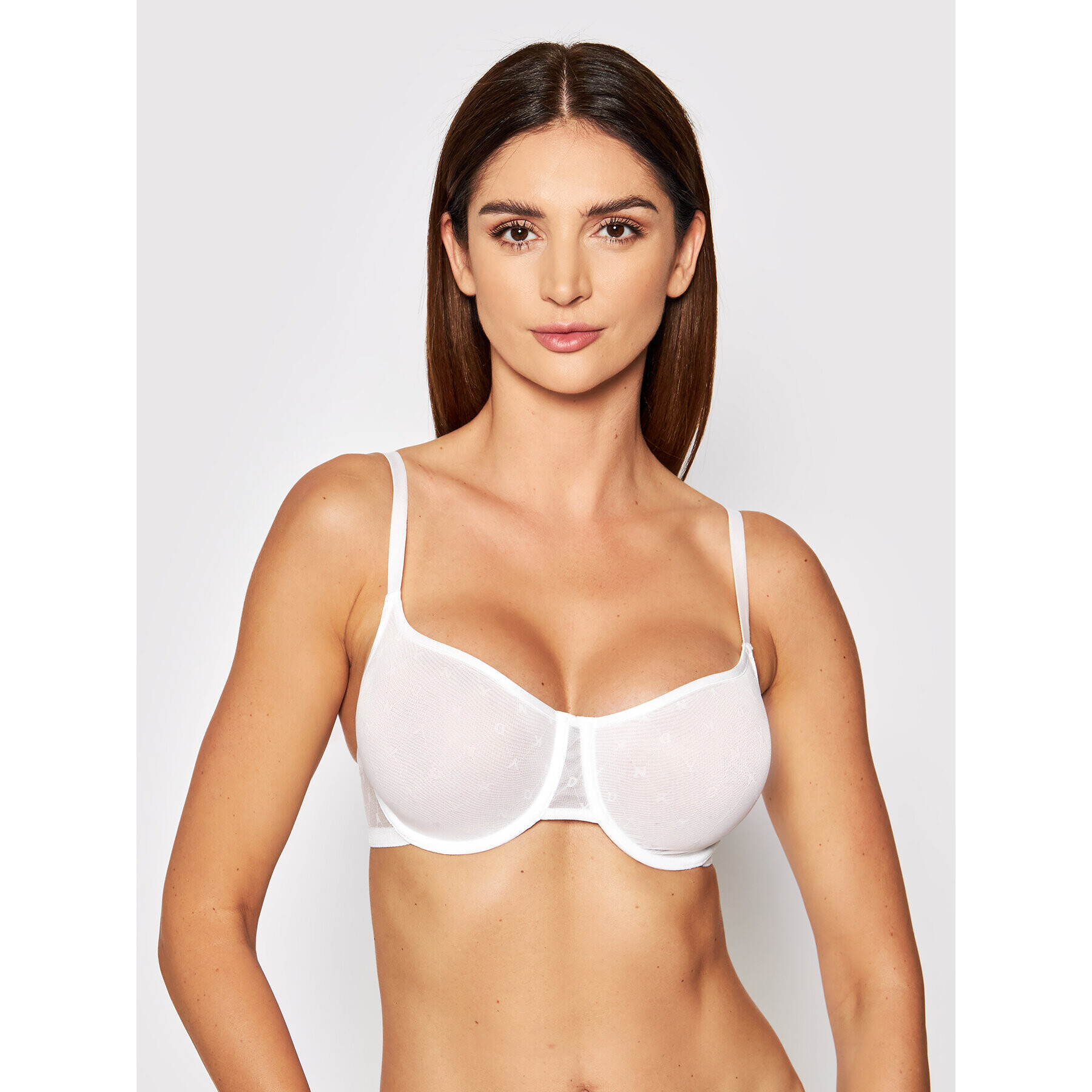 DKNY Сутиен с банели DK4039 Бял - Pepit.bg