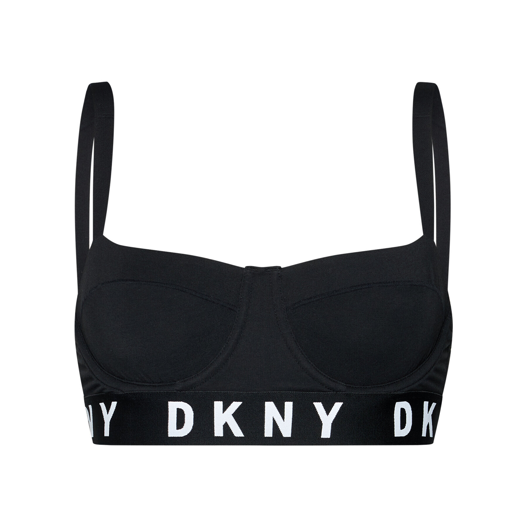 DKNY Сутиен с банели DK4521 Черен - Pepit.bg