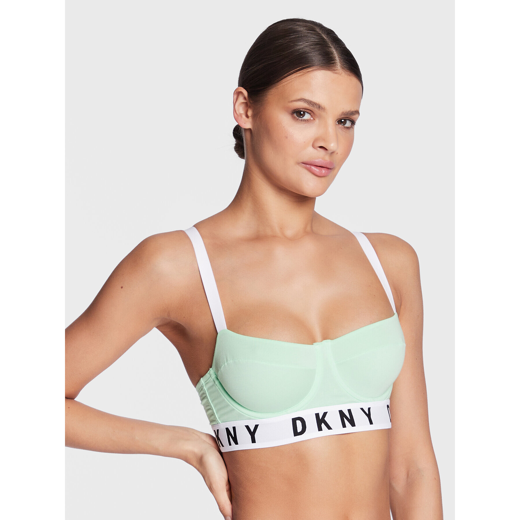 DKNY Сутиен с банели DK4521 Зелен - Pepit.bg