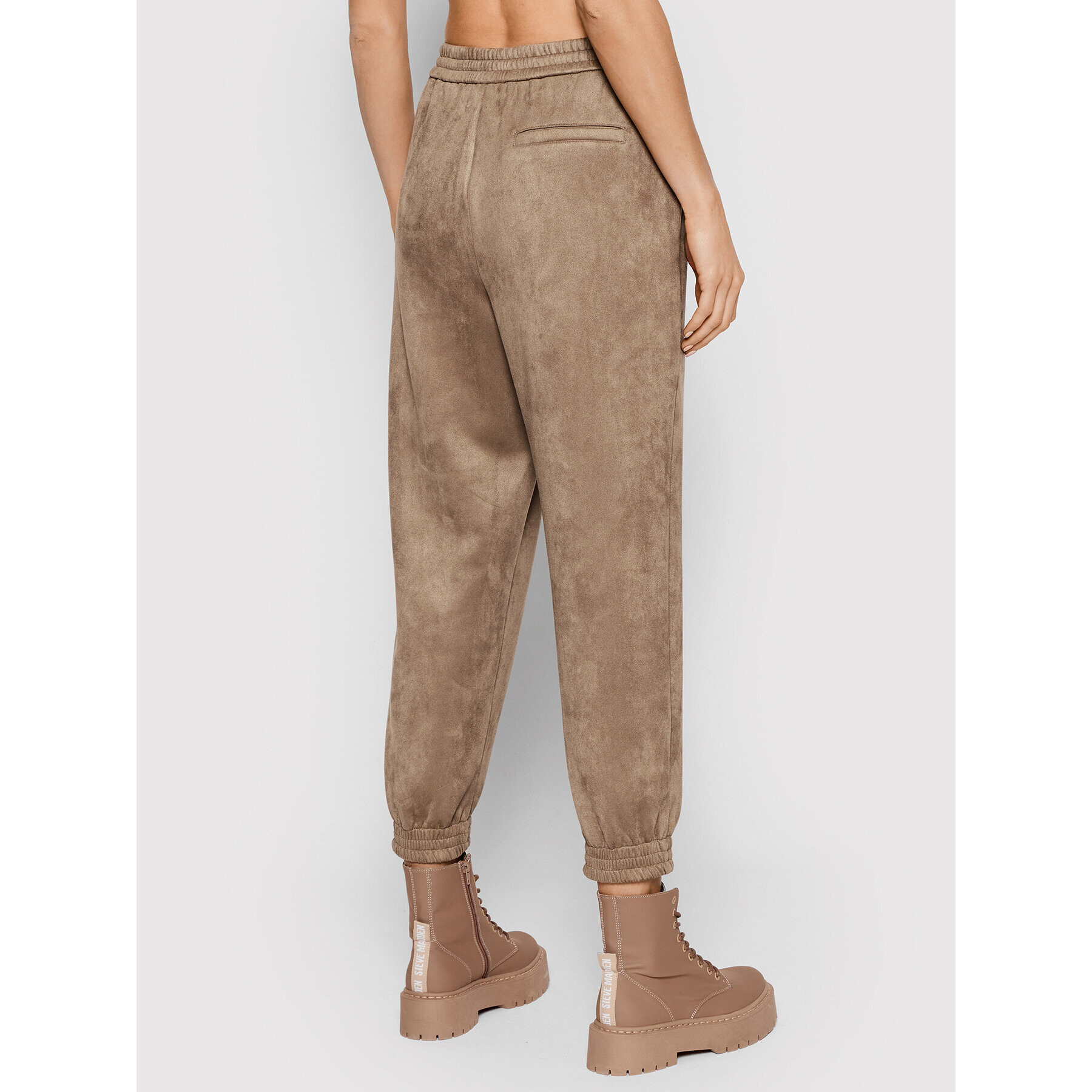 DKNY Текстилни панталони P1KKSL20 Кафяв Regular Fit - Pepit.bg