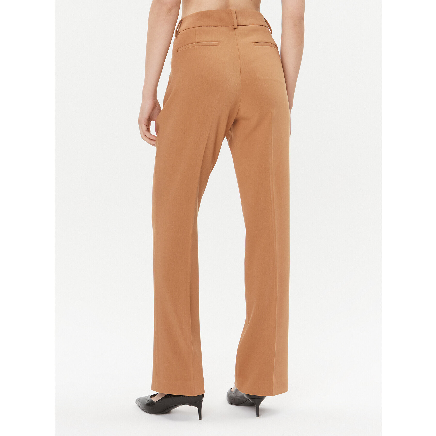 DKNY Текстилни панталони UG3PX097 Кафяв Regular Fit - Pepit.bg