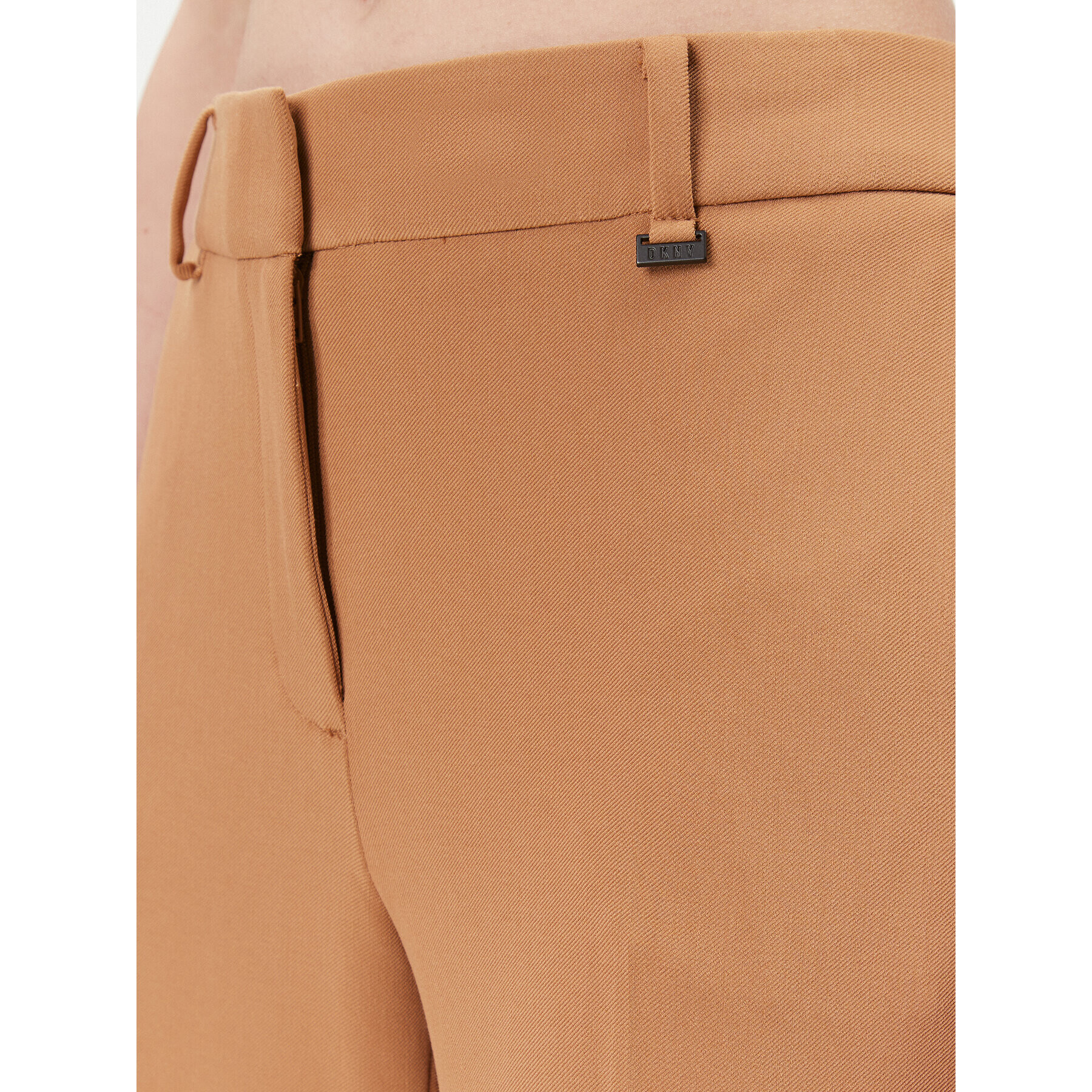 DKNY Текстилни панталони UG3PX097 Кафяв Regular Fit - Pepit.bg