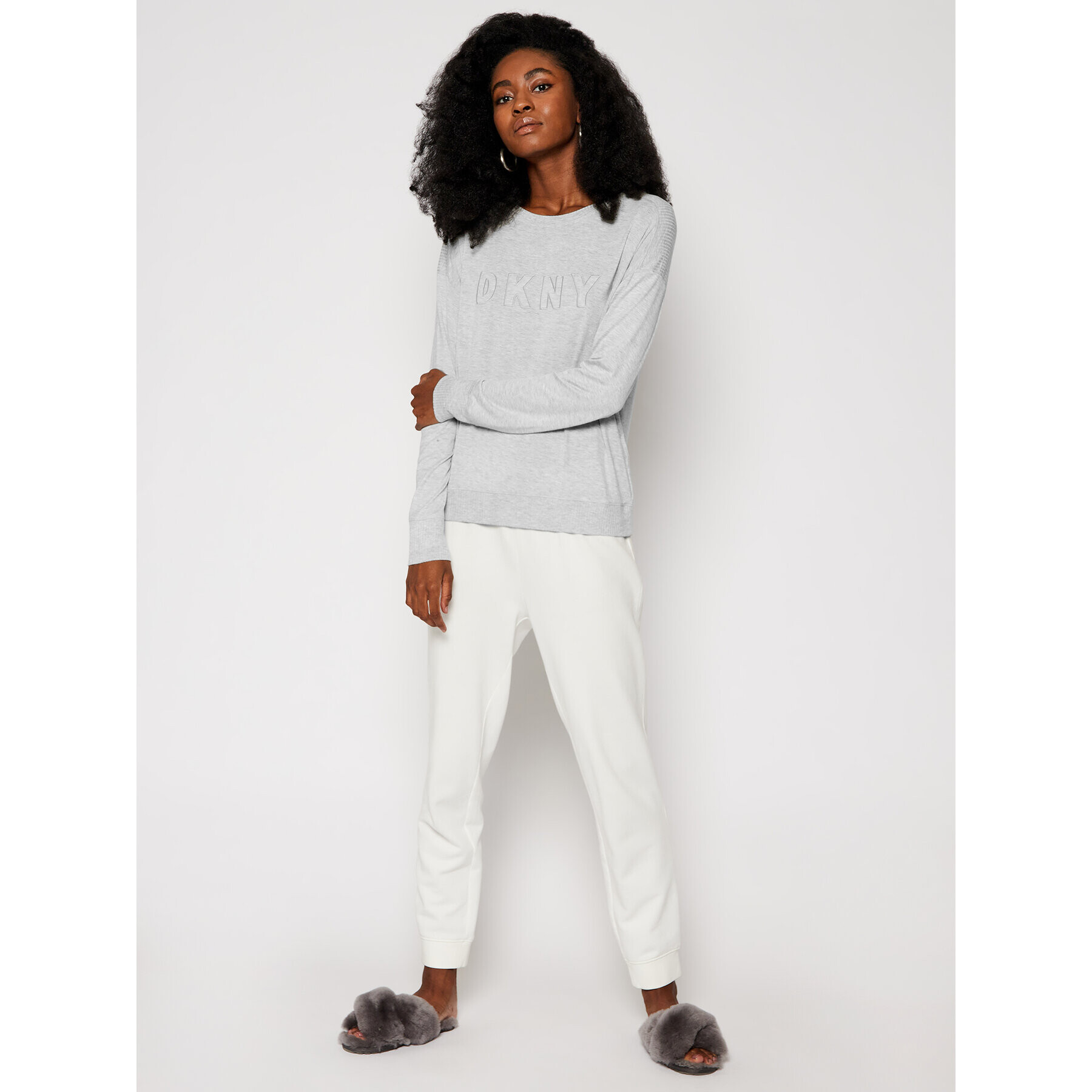 DKNY Тениска на пижама YI3419330 Сив - Pepit.bg