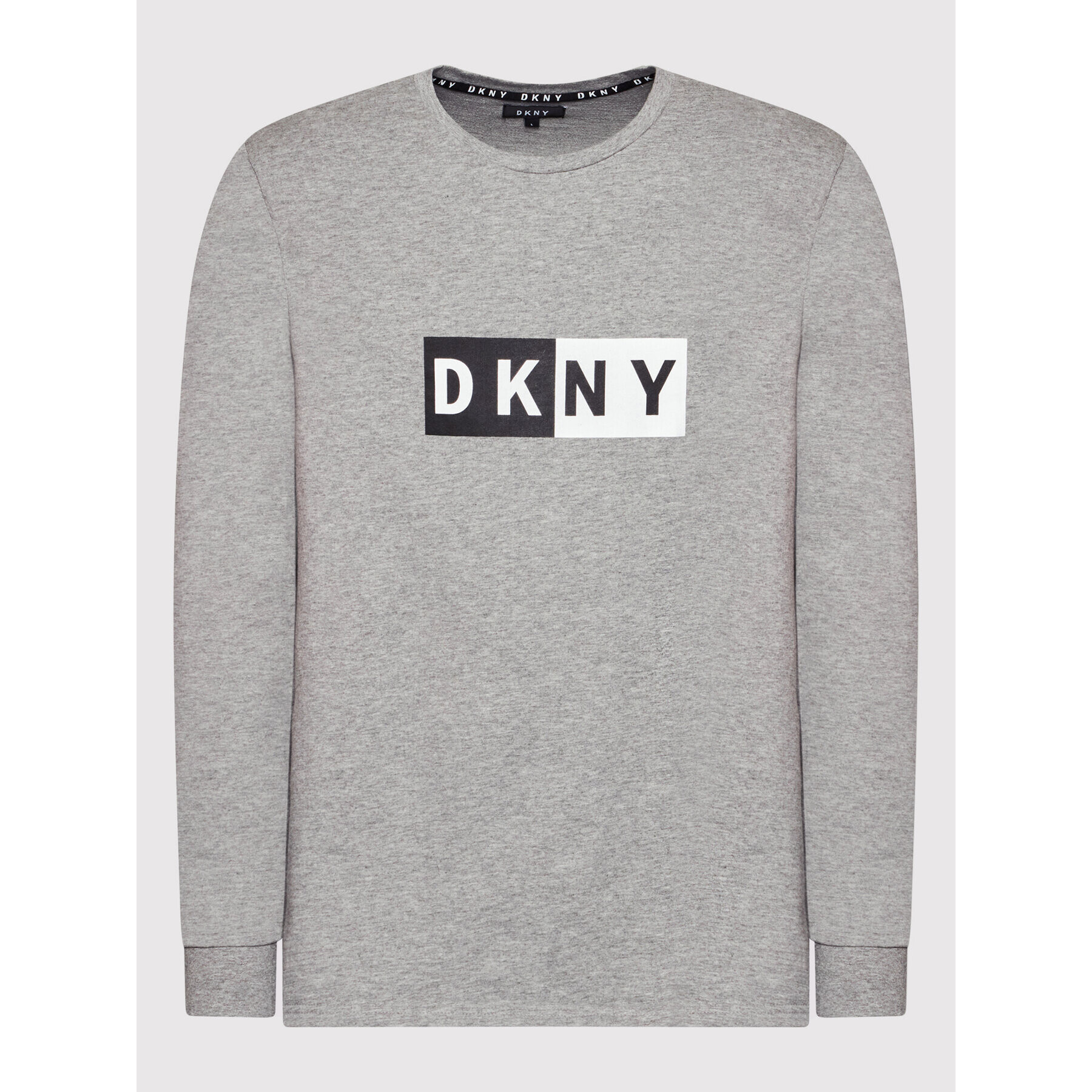 DKNY Тениска с дълъг ръкав N5_6741_DKY Сив Regular Fit - Pepit.bg