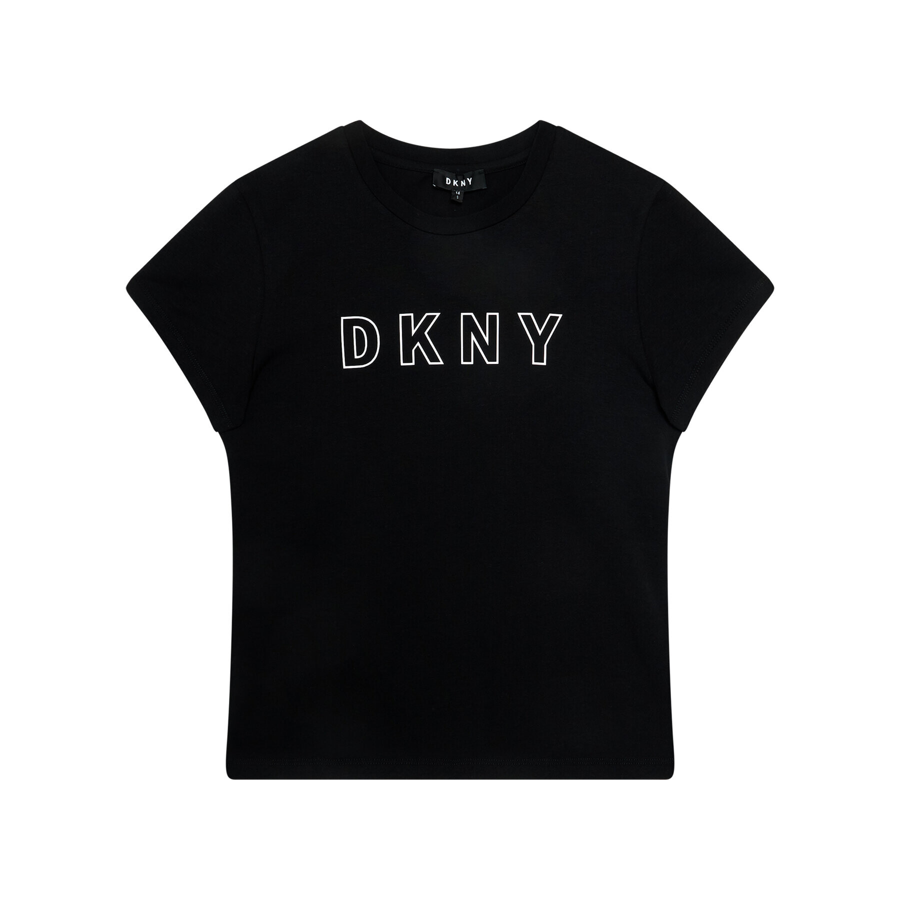 DKNY Тишърт D35Q77 D Черен Regular Fit - Pepit.bg