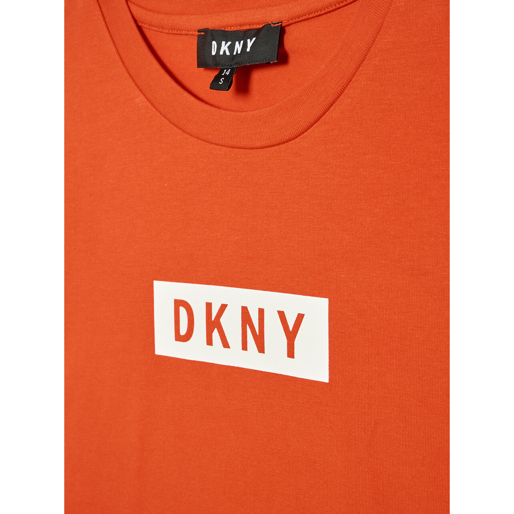 DKNY Тишърт D35R93 S Оранжев Regular Fit - Pepit.bg