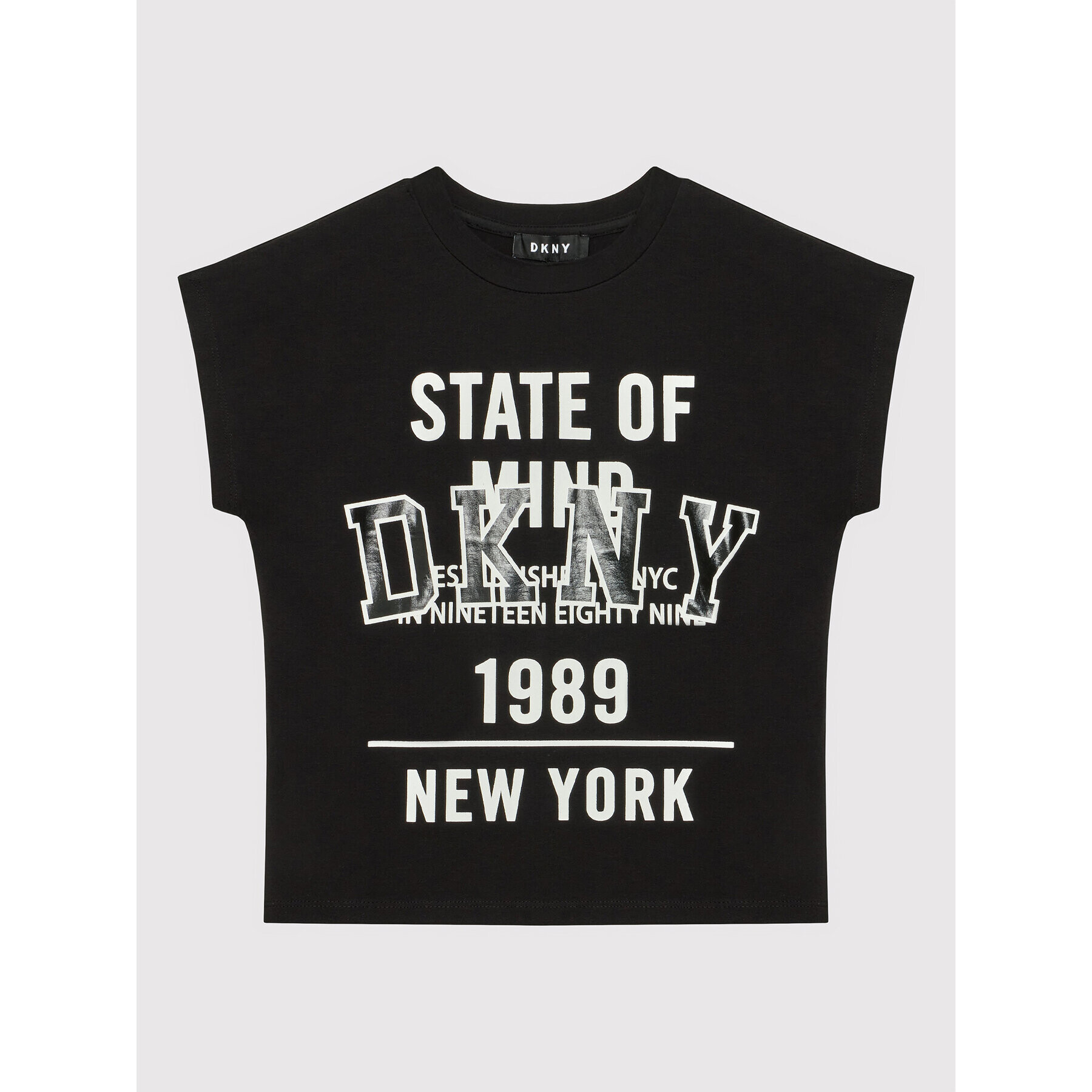 DKNY Тишърт D35S01 M Черен Relaxed Fit - Pepit.bg