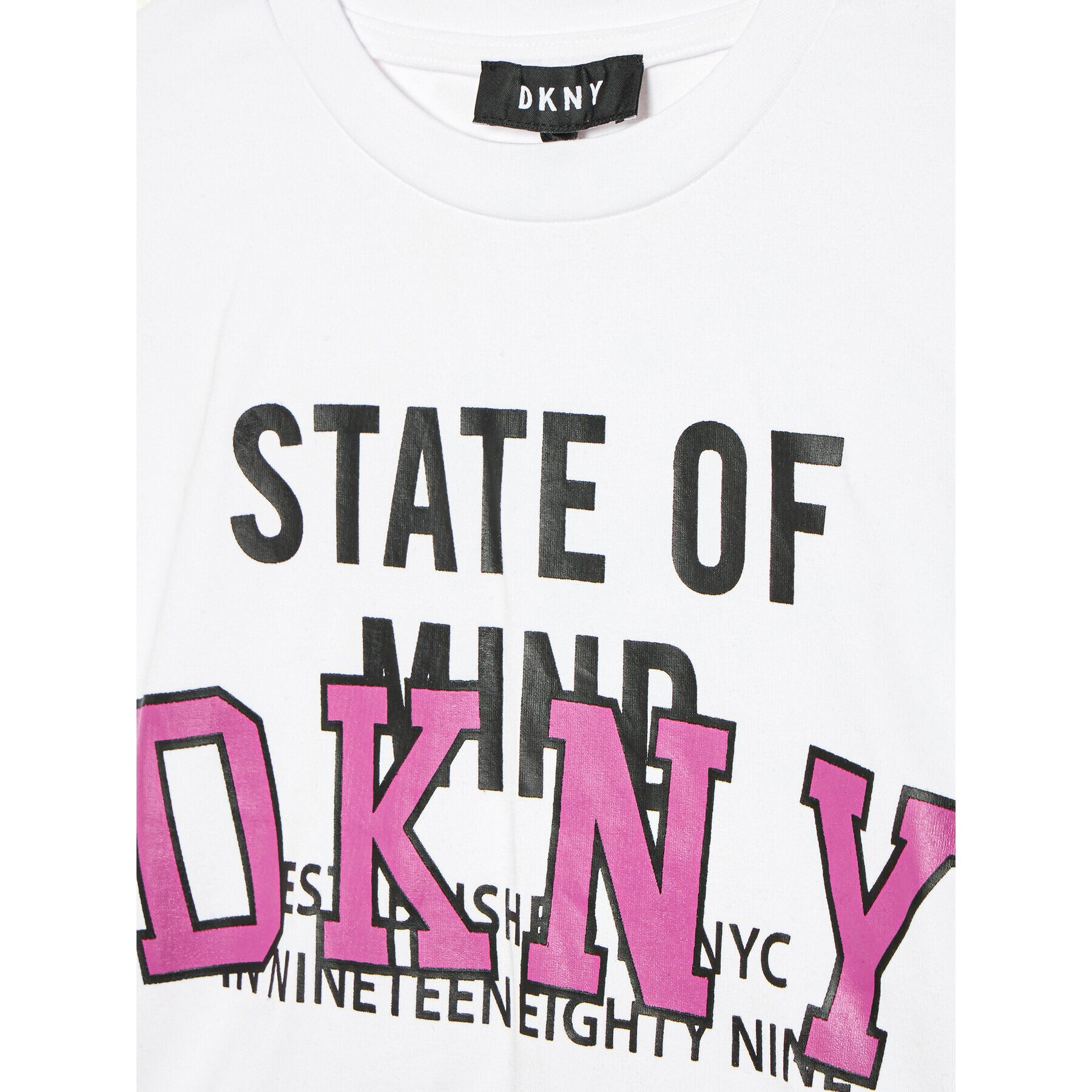 DKNY Тишърт D35S01 S Бял Relaxed Fit - Pepit.bg