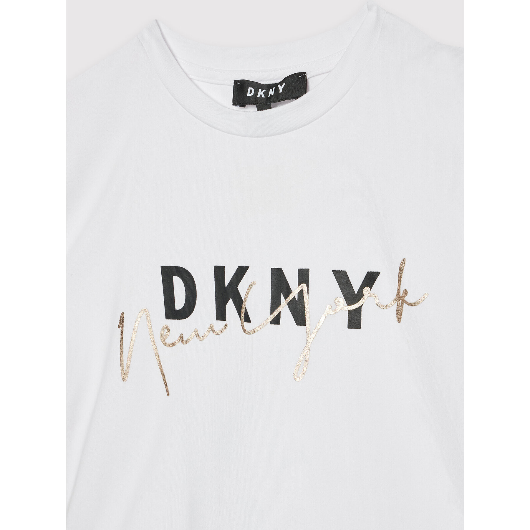 DKNY Тишърт D35S02 S Бял Regular Fit - Pepit.bg