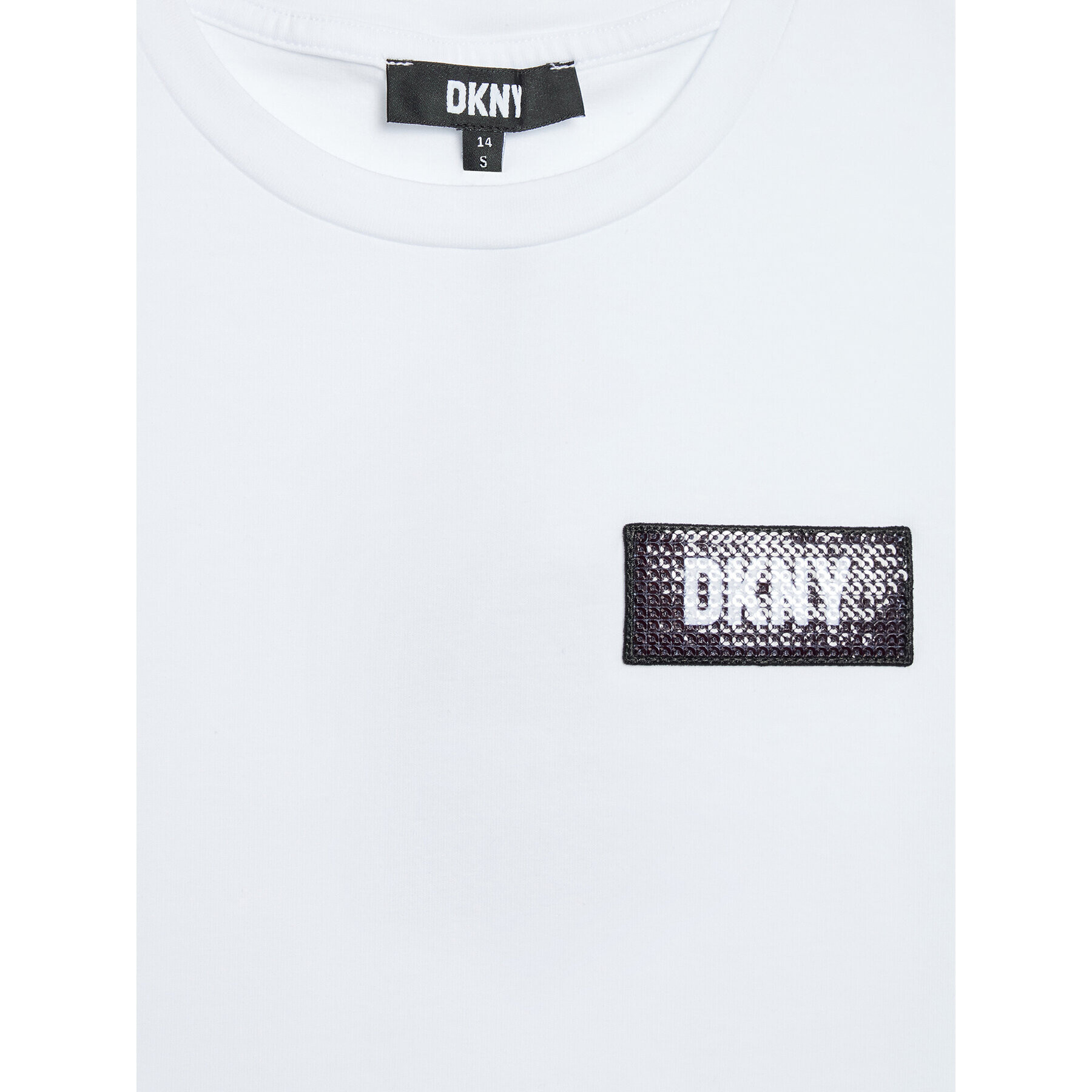 DKNY Тишърт D35S30 M Бял Regular Fit - Pepit.bg