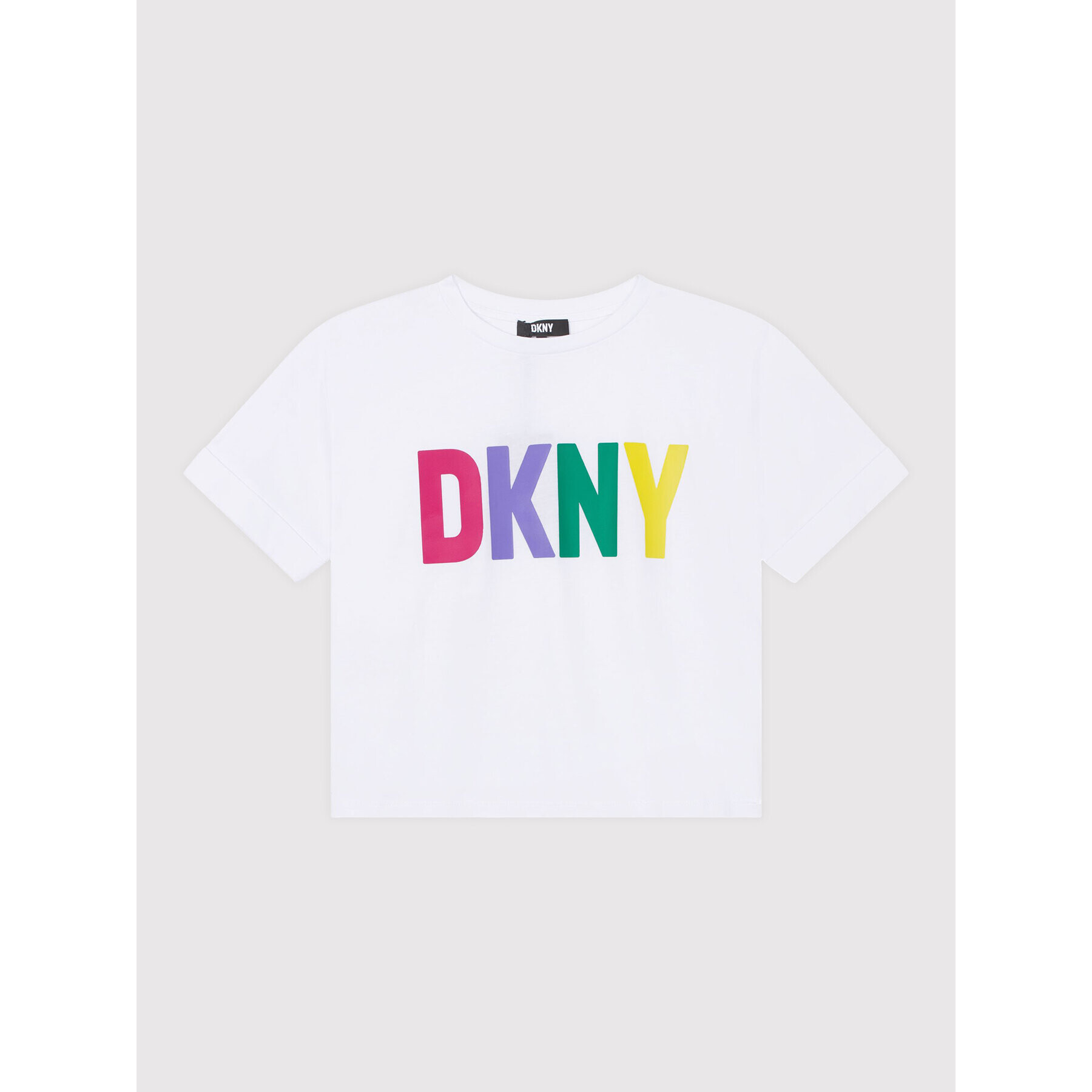 DKNY Тишърт D35S31 M Бял Relaxed Fit - Pepit.bg