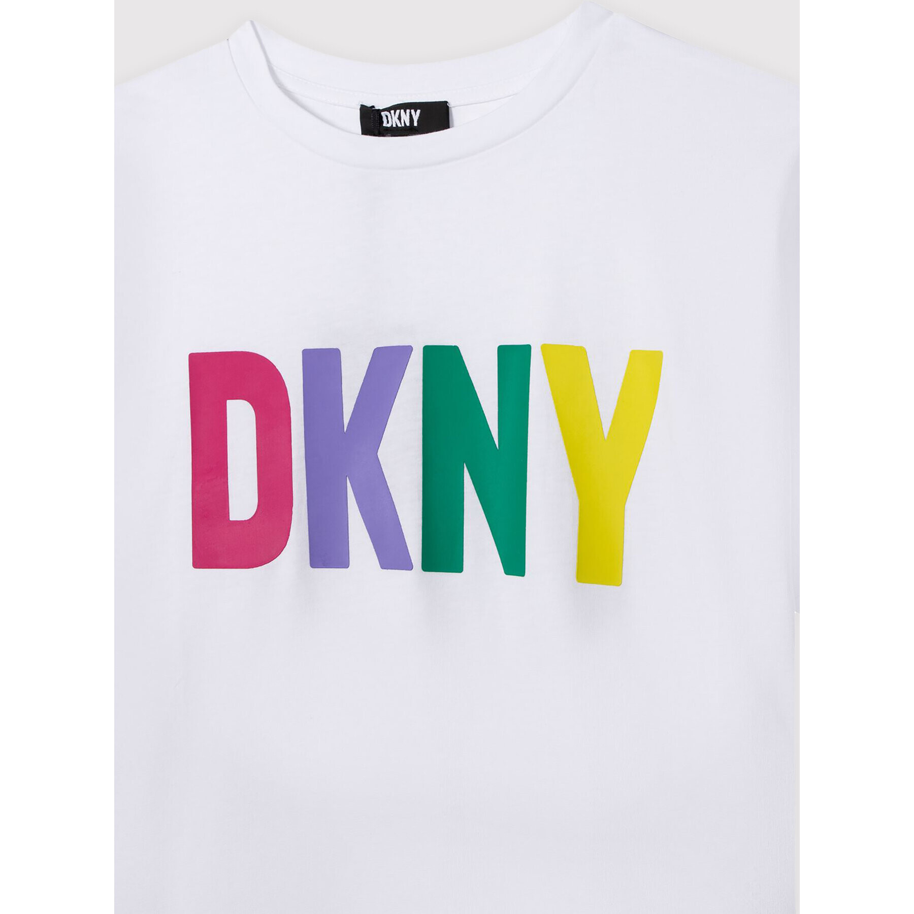 DKNY Тишърт D35S31 M Бял Relaxed Fit - Pepit.bg