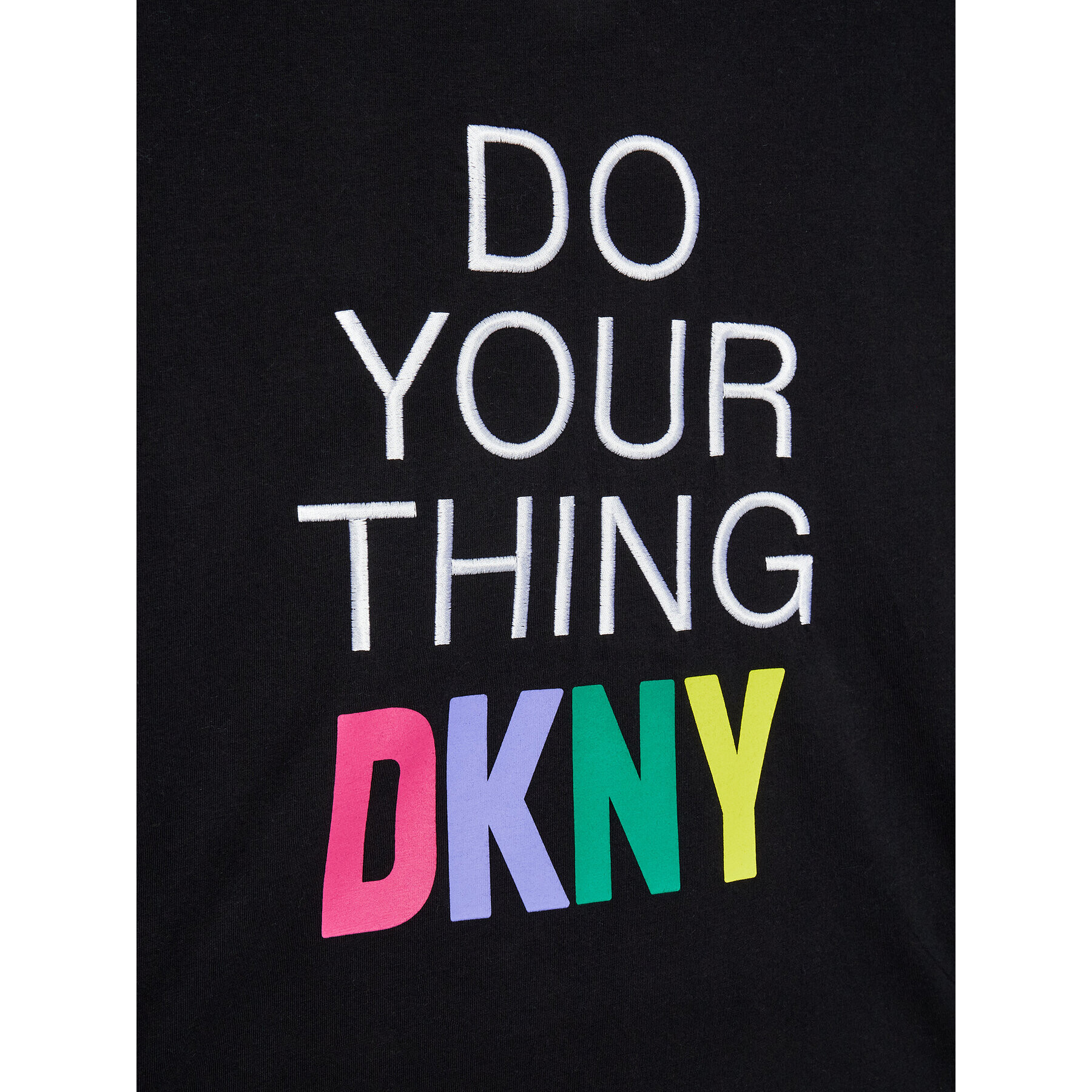 DKNY Тишърт D35S31 S Черен Relaxed Fit - Pepit.bg