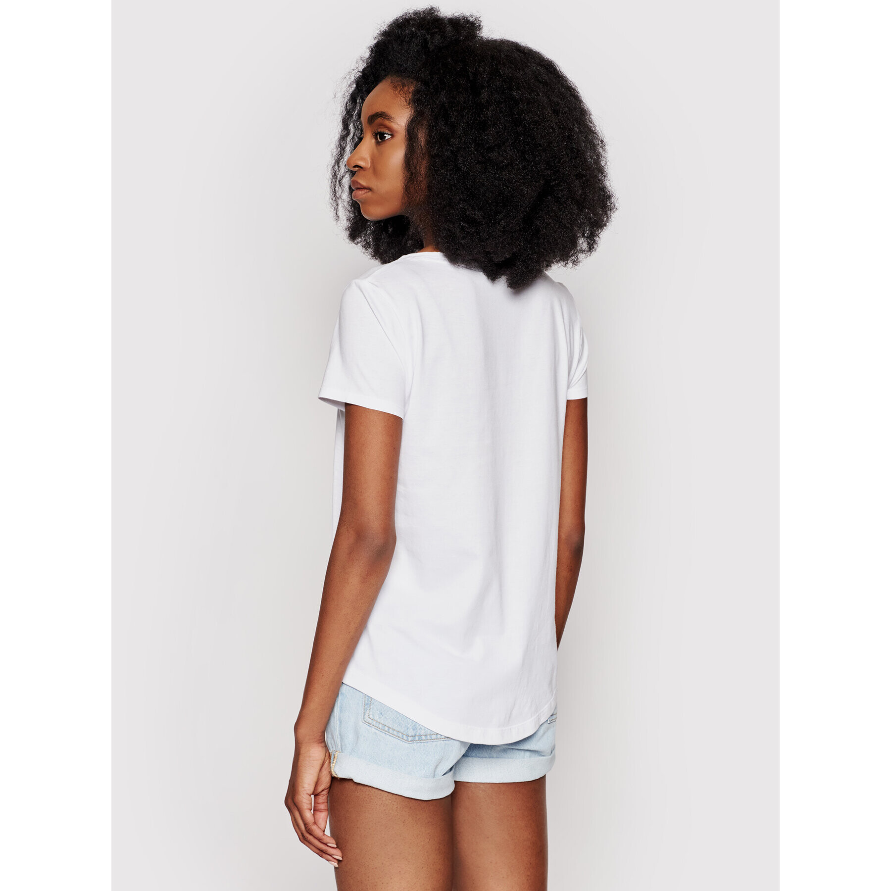 DKNY Тишърт E0EZZDFA Бял Regular Fit - Pepit.bg