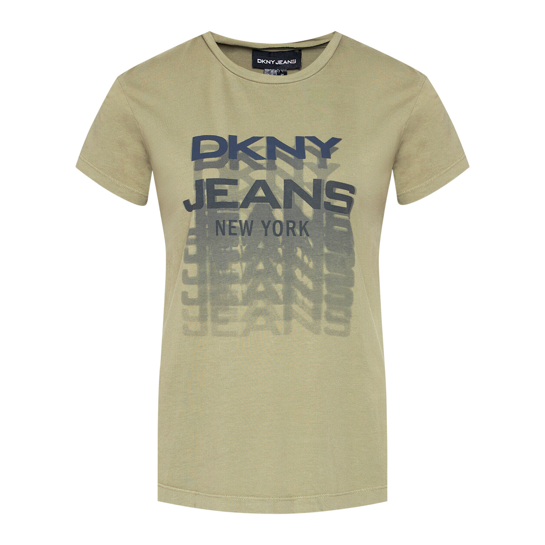 DKNY Тишърт E0FZTDFA Зелен Regular Fit - Pepit.bg