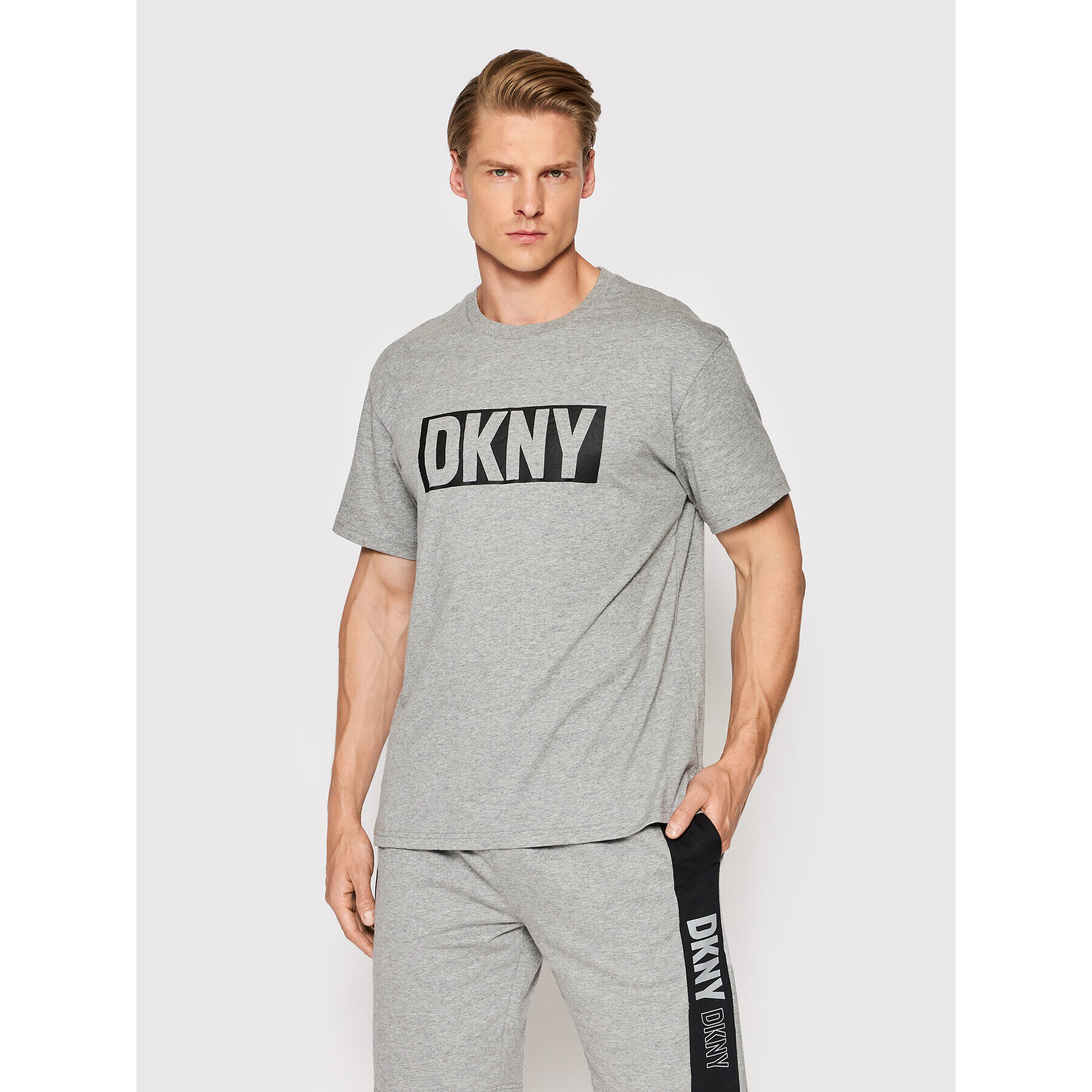 DKNY Тишърт N5_6810_DKY Сив Regular Fit - Pepit.bg