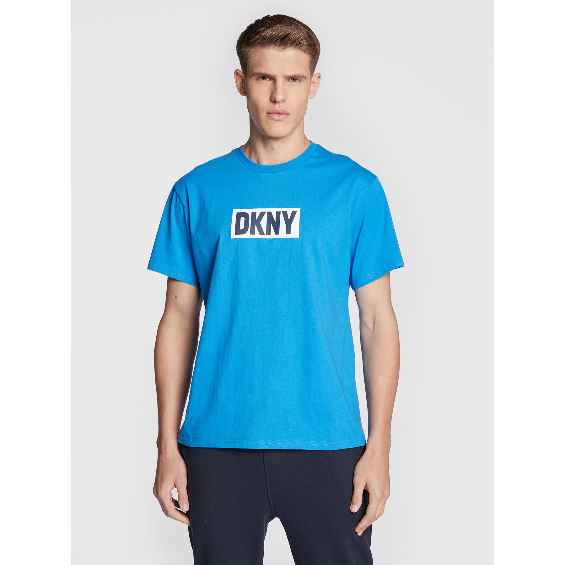 DKNY Тишърт N5_6876_DKY Син Regular Fit - Pepit.bg