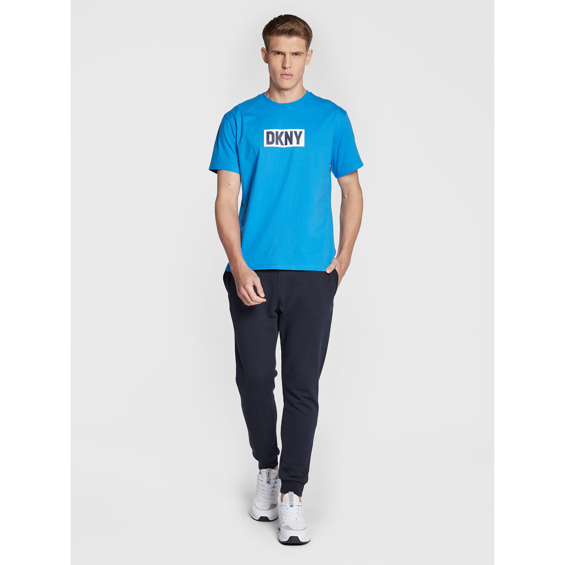 DKNY Тишърт N5_6876_DKY Син Regular Fit - Pepit.bg