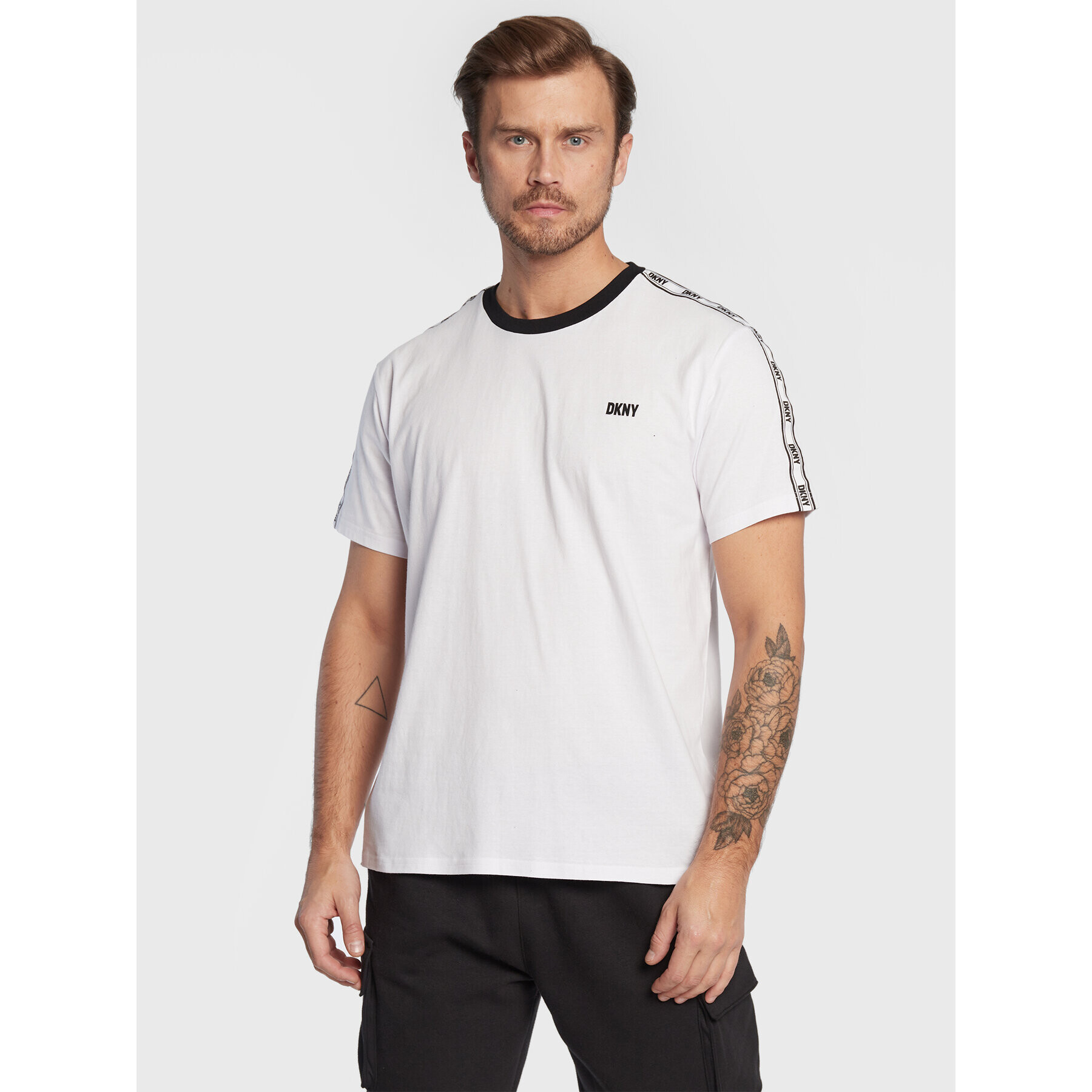 DKNY Тишърт N5_6884_DKY Бял Regular Fit - Pepit.bg