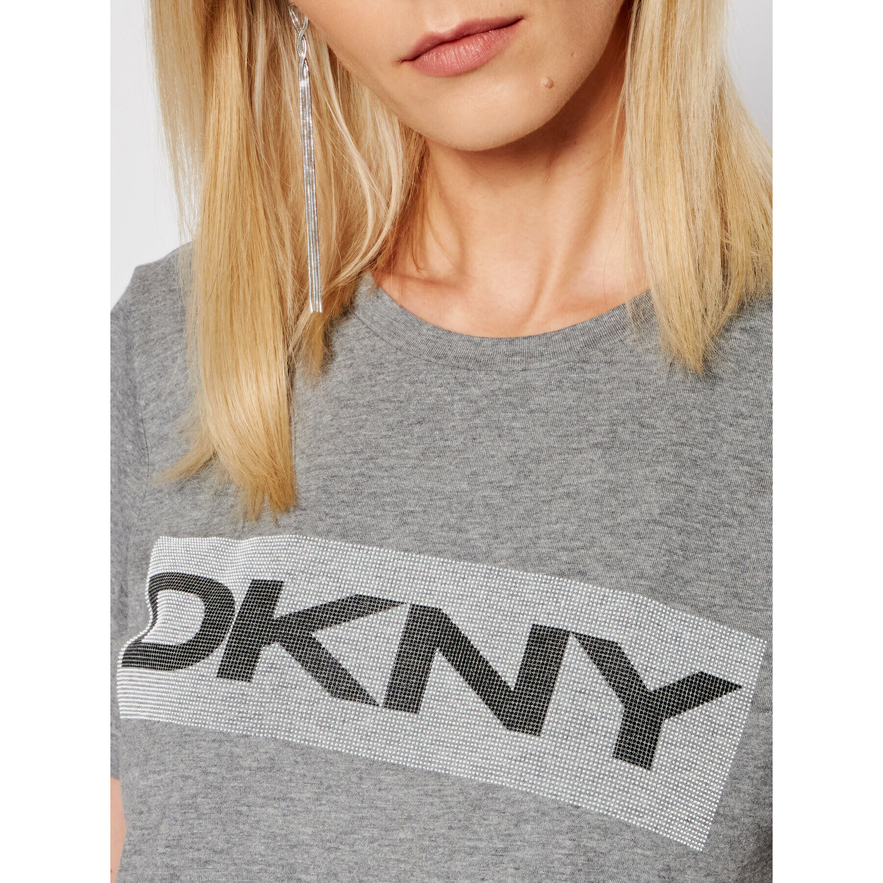 DKNY Тишърт P02ARCNA Сив Regular Fit - Pepit.bg