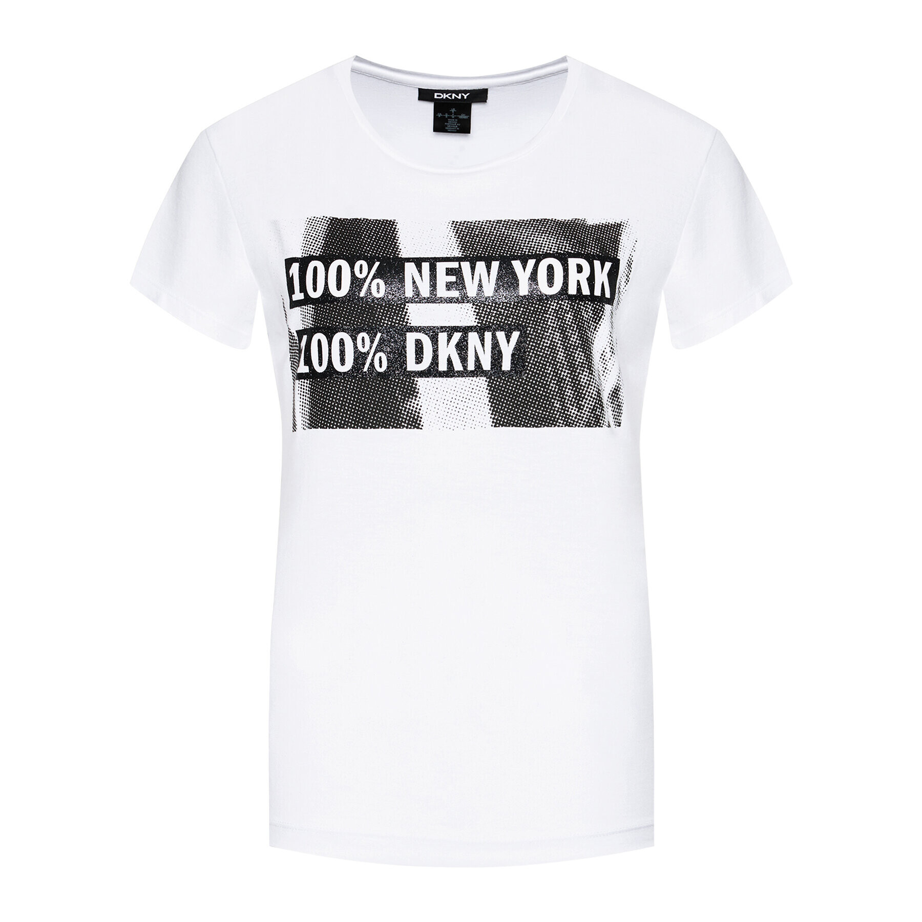 DKNY Тишърт P02HBCNA Бял Regular Fit - Pepit.bg