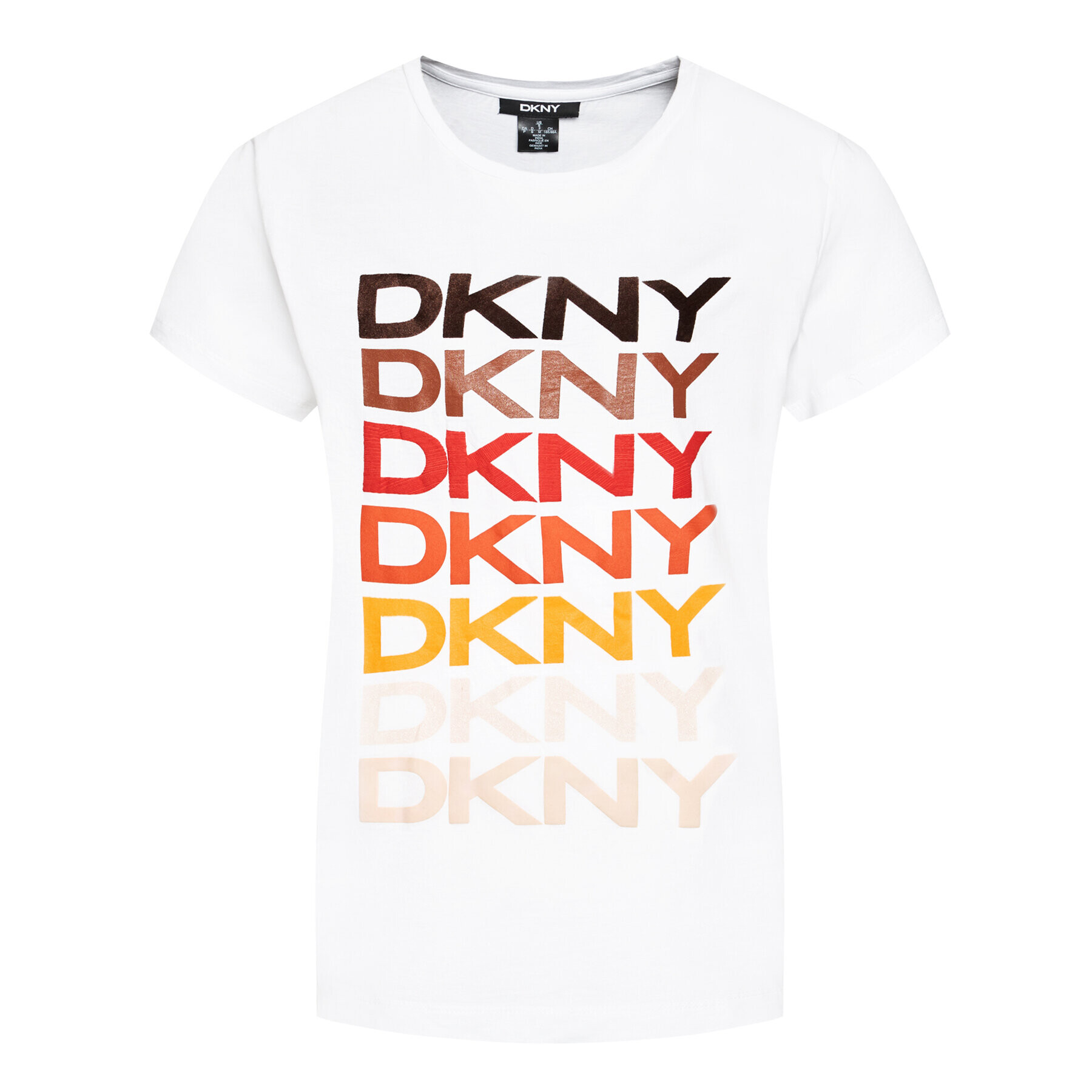 DKNY Тишърт P0EF7CNA Бял Regular Fit - Pepit.bg