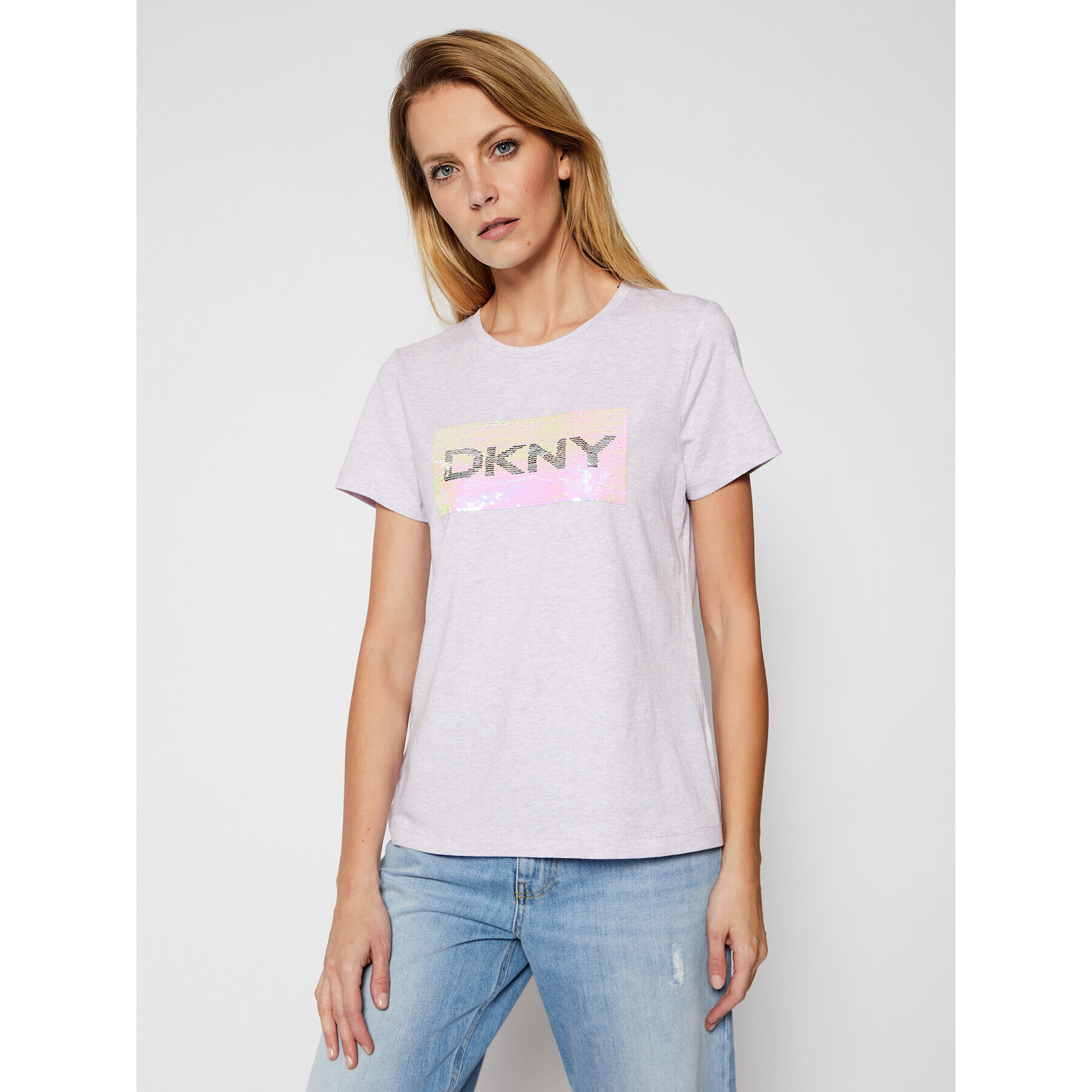 DKNY Тишърт P0KWZDNA Розов Regular Fit - Pepit.bg