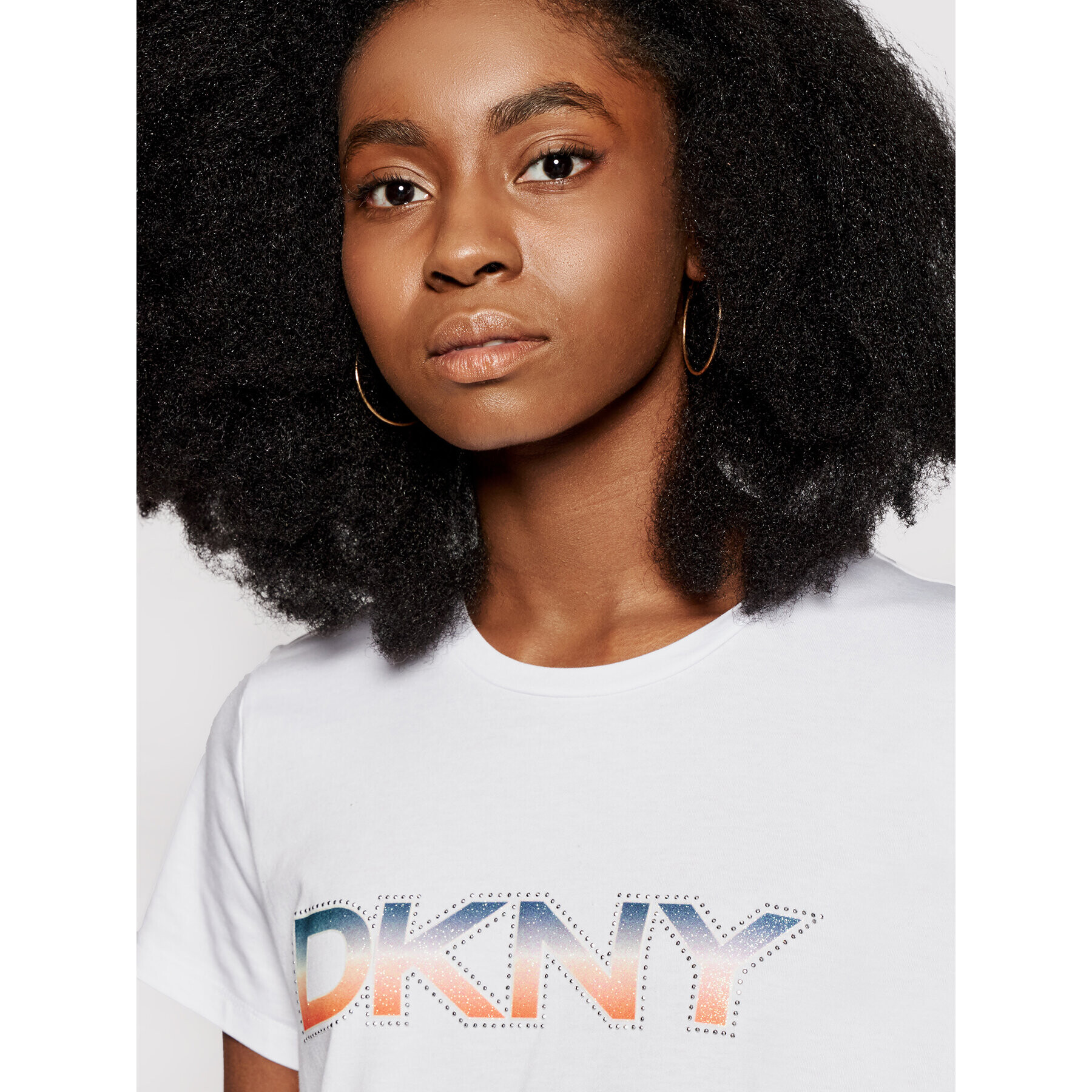 DKNY Тишърт P1AVZDNA Бял Regular Fit - Pepit.bg