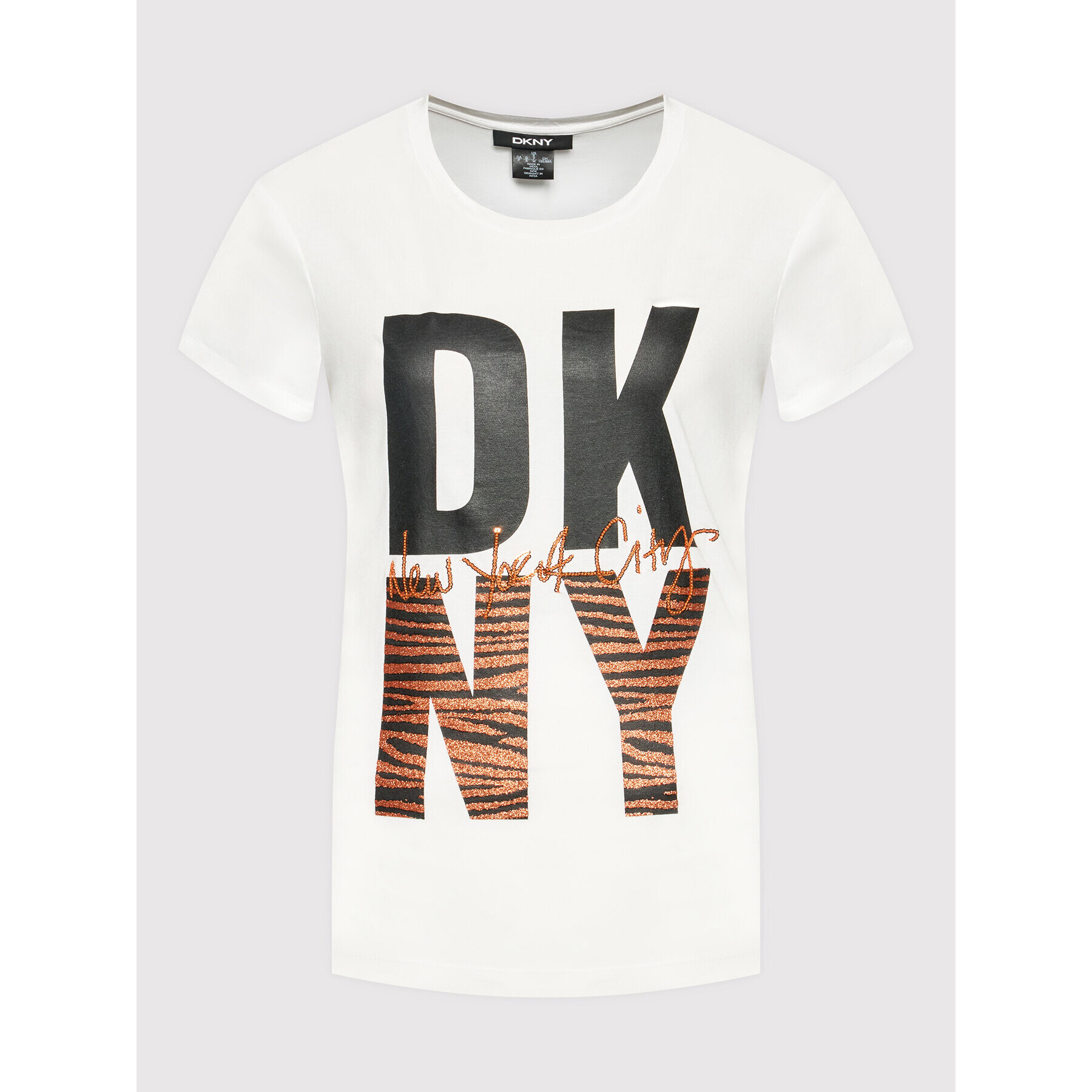 DKNY Тишърт P1HPVDNA Бял Regular Fit - Pepit.bg