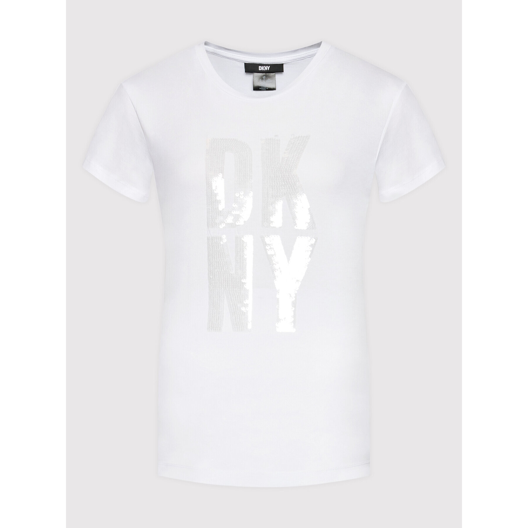 DKNY Тишърт P1KMADNA Бял Regular Fit - Pepit.bg