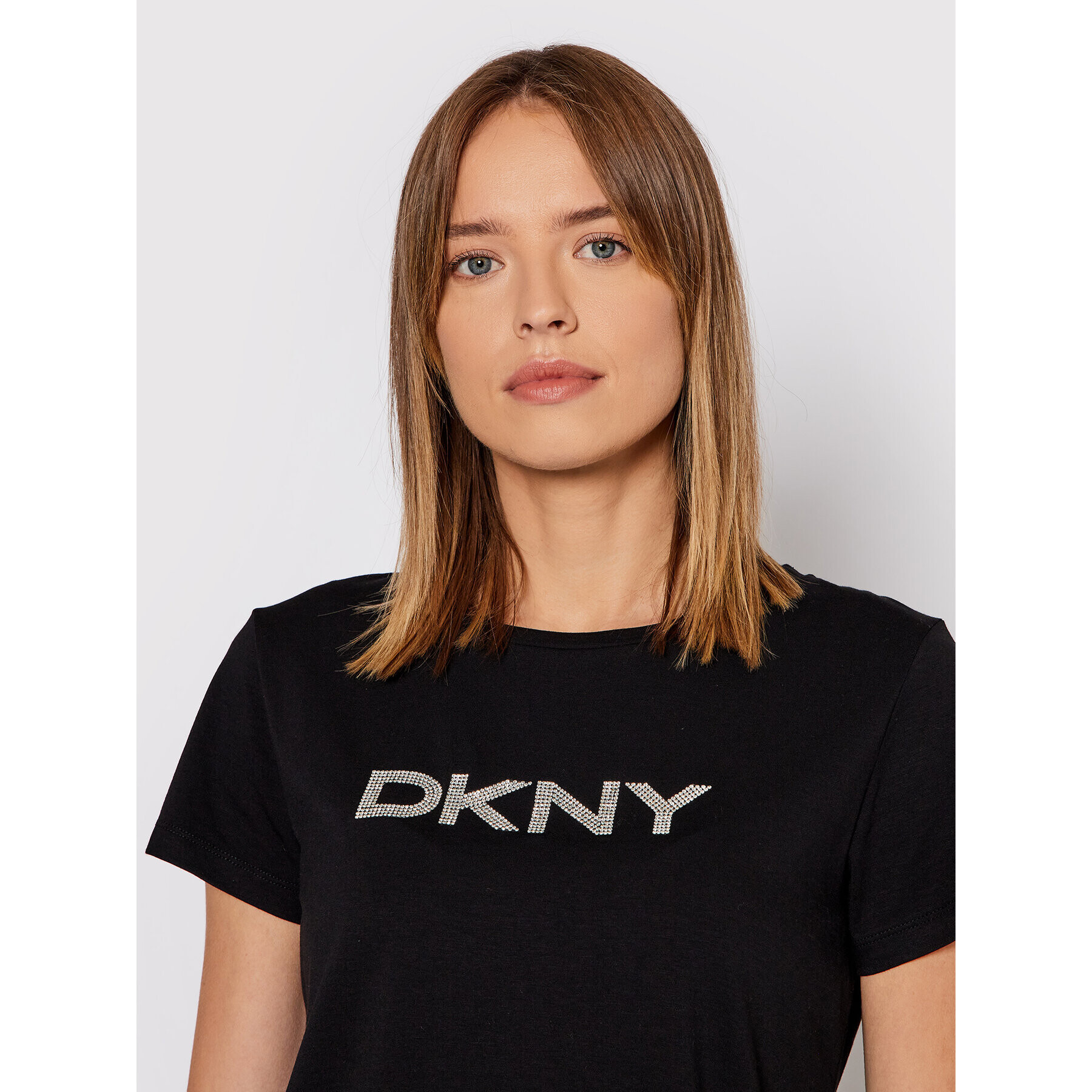 DKNY Тишърт P1MRHDNA Черен Regular Fit - Pepit.bg