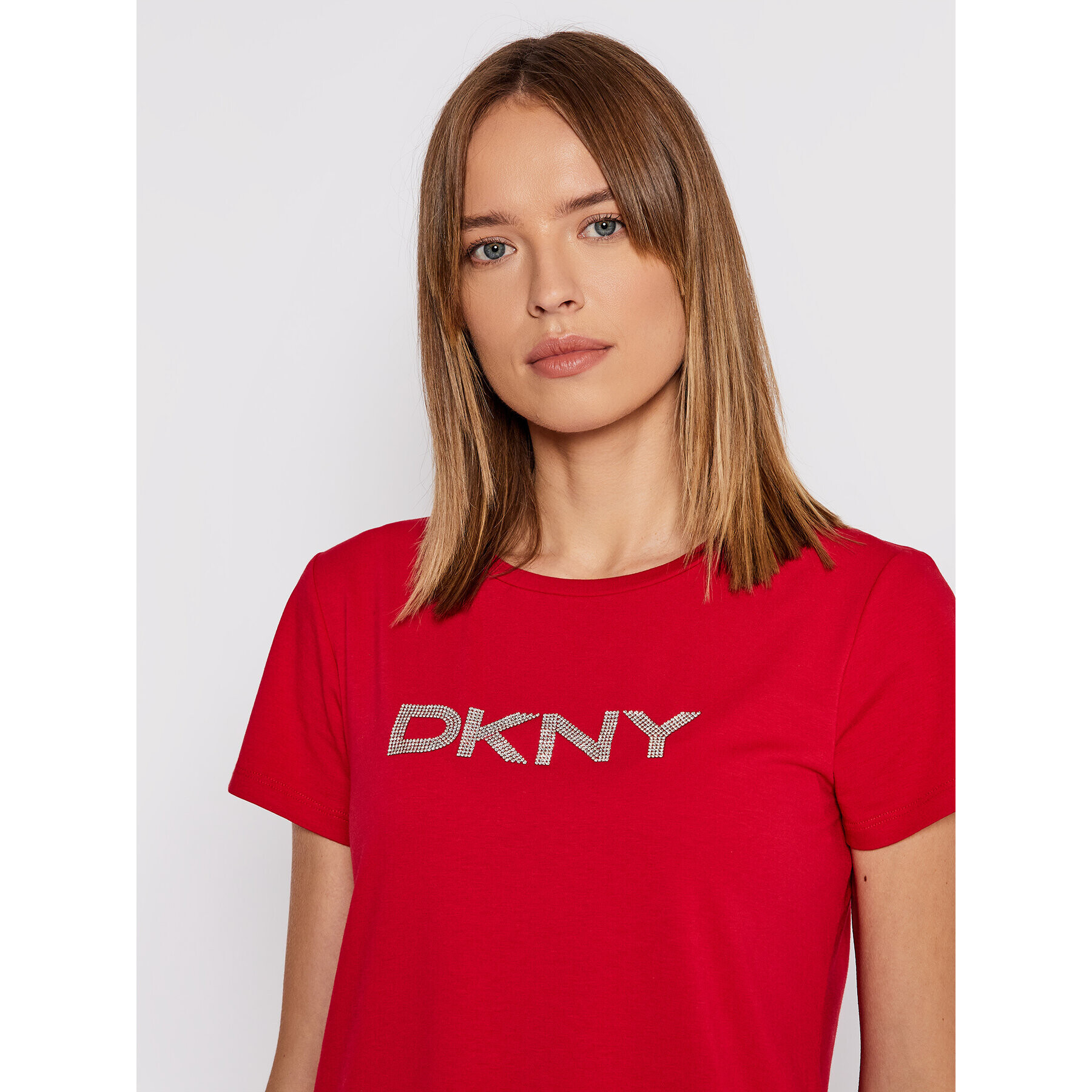 DKNY Тишърт P1MRHDNA Червен Regular Fit - Pepit.bg