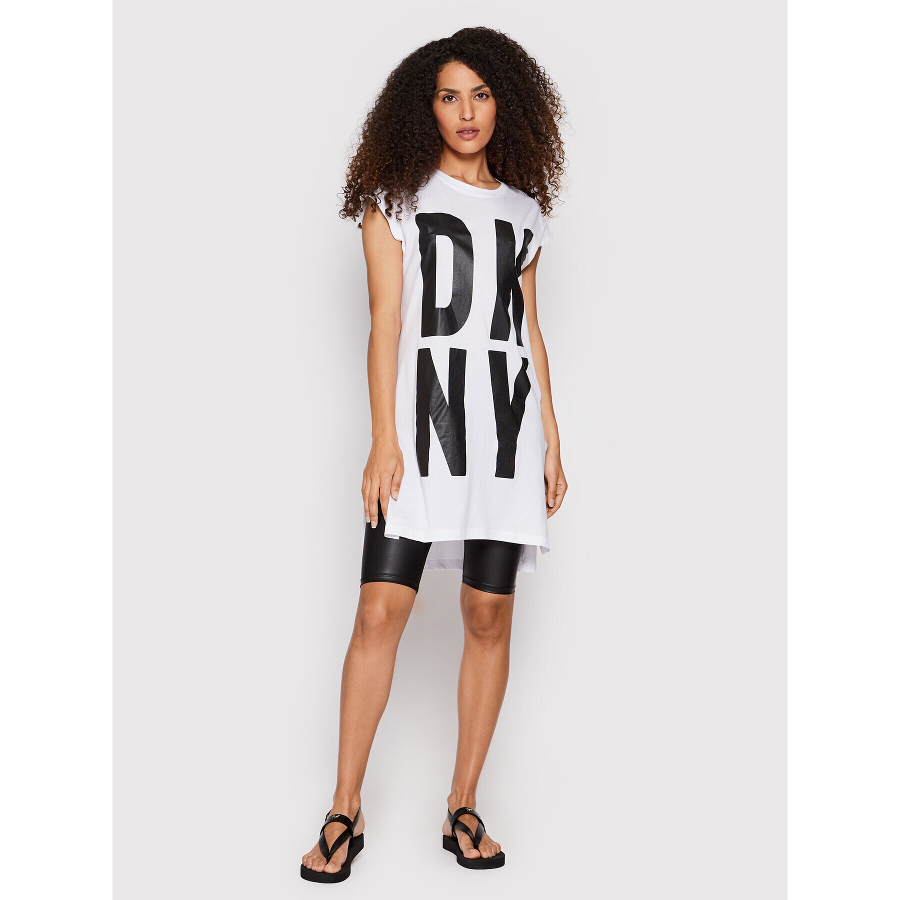 DKNY Тишърт P1RHRB2M Бял Regular Fit - Pepit.bg