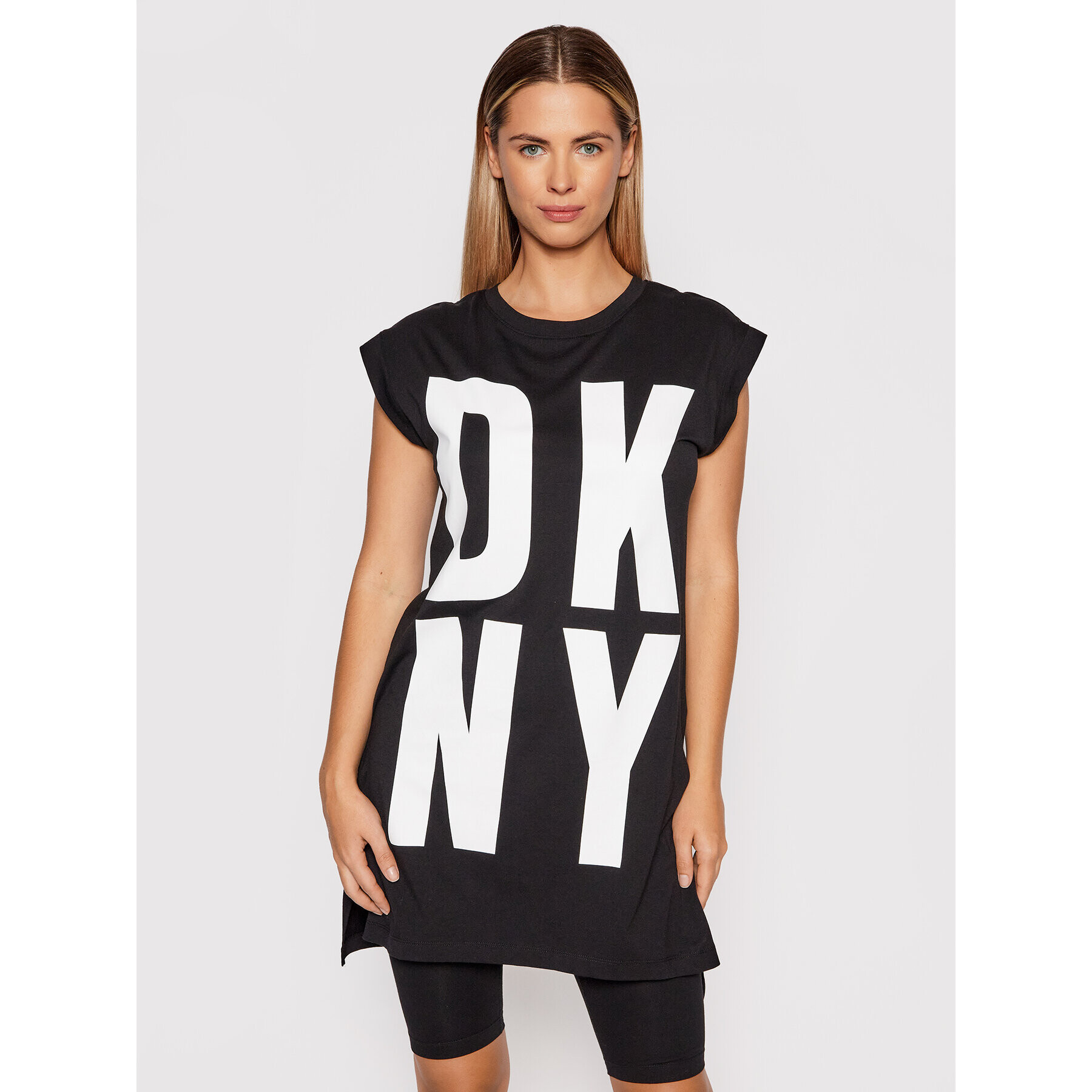 DKNY Тишърт P1RHRB2M Черен Regular Fit - Pepit.bg