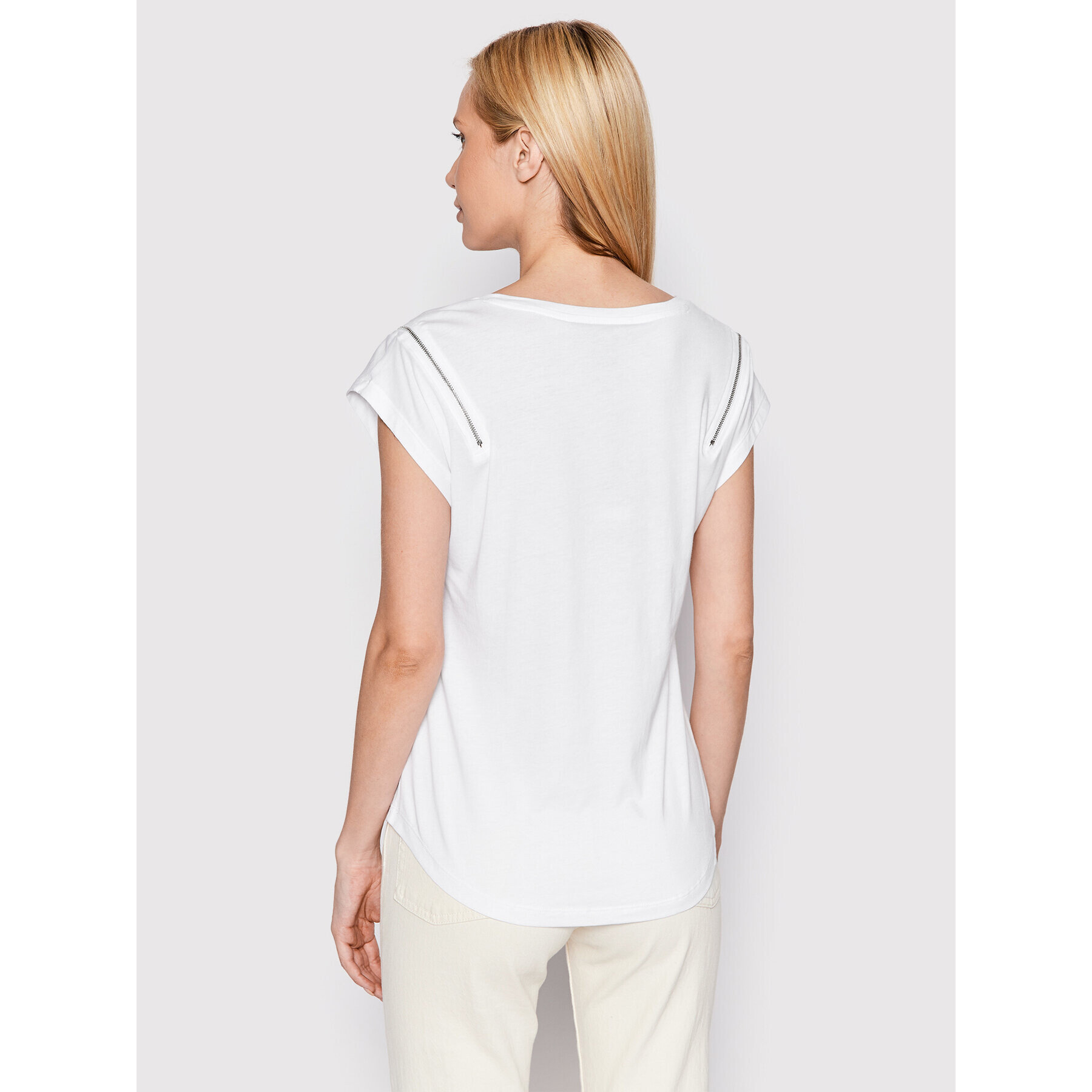 DKNY Тишърт P22H1GRW Бял Relaxed Fit - Pepit.bg